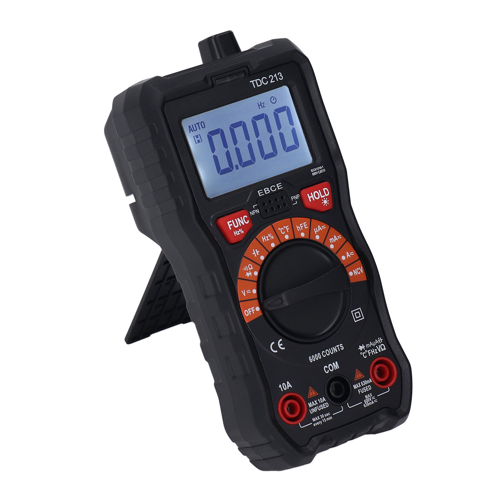 Tragbares Multimeter Mit Automatischer Und Präziser Messung, Stoßfest, Mit Digitalanzeige Und Voltmeter