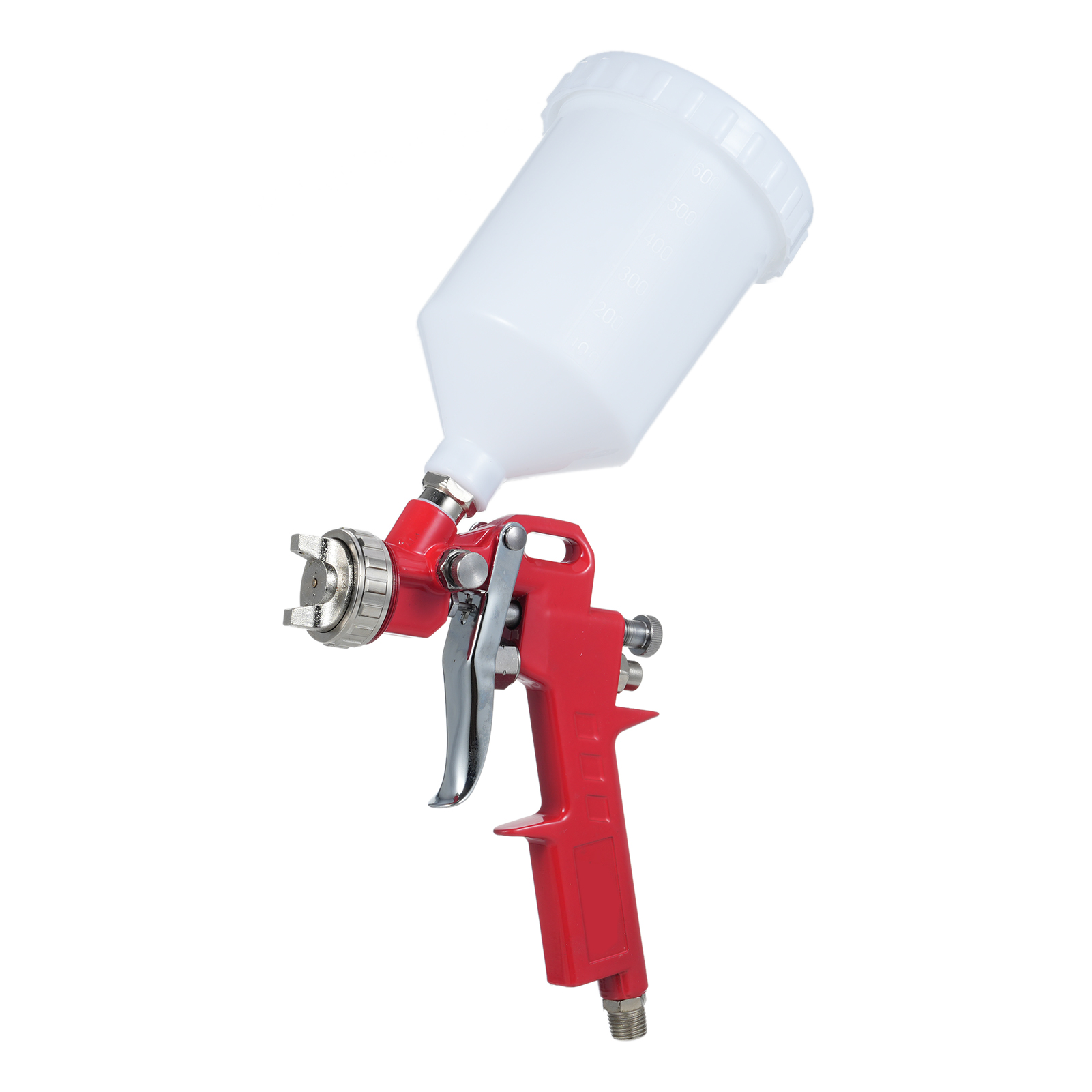 Mini-druckluft-farbpistole Mit 1,4 Mm Düse Und 600 Ml Farbbecher Für Wände, Autolackierung Und Heimwerkerarbeiten.