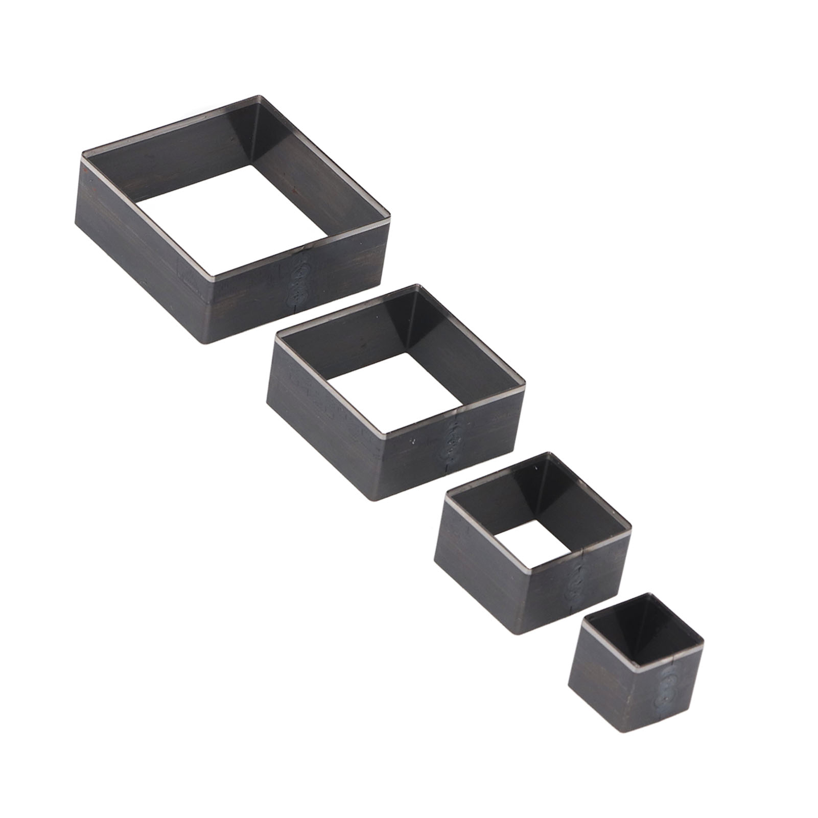 Lederperforationsmatrizen Aus Legiertem Stahl 48 38 28 18 Mm - Vielseitige Formteile Zum Schneiden Von Leder, Stoff Und Modelliermasse.