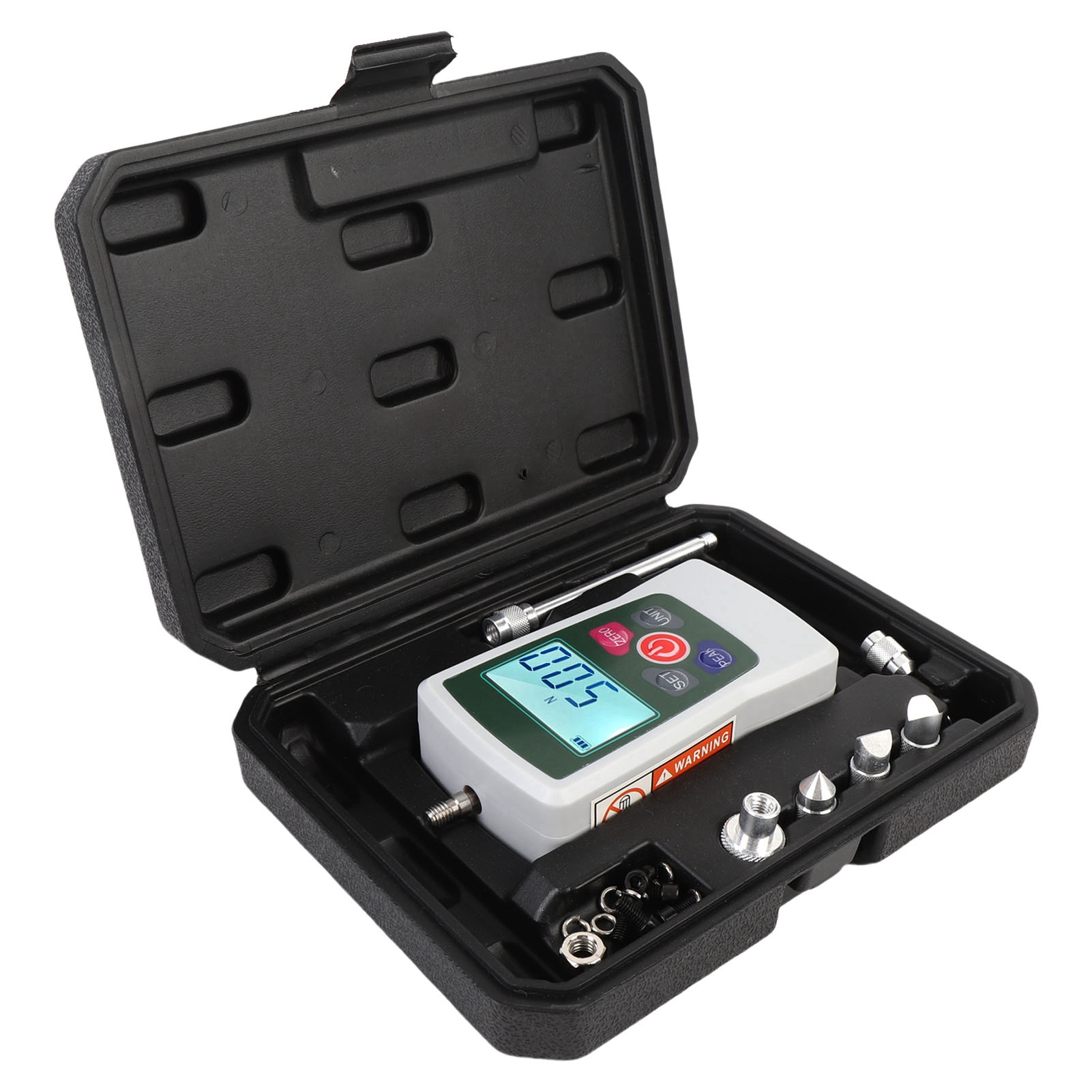 Tragbares Digitales 5n-dynamometer Mit Hintergrundbeleuchtetem Display, 3 Messmodi, Automatischer Abschaltfunktion Und Zug-druck-funktion.