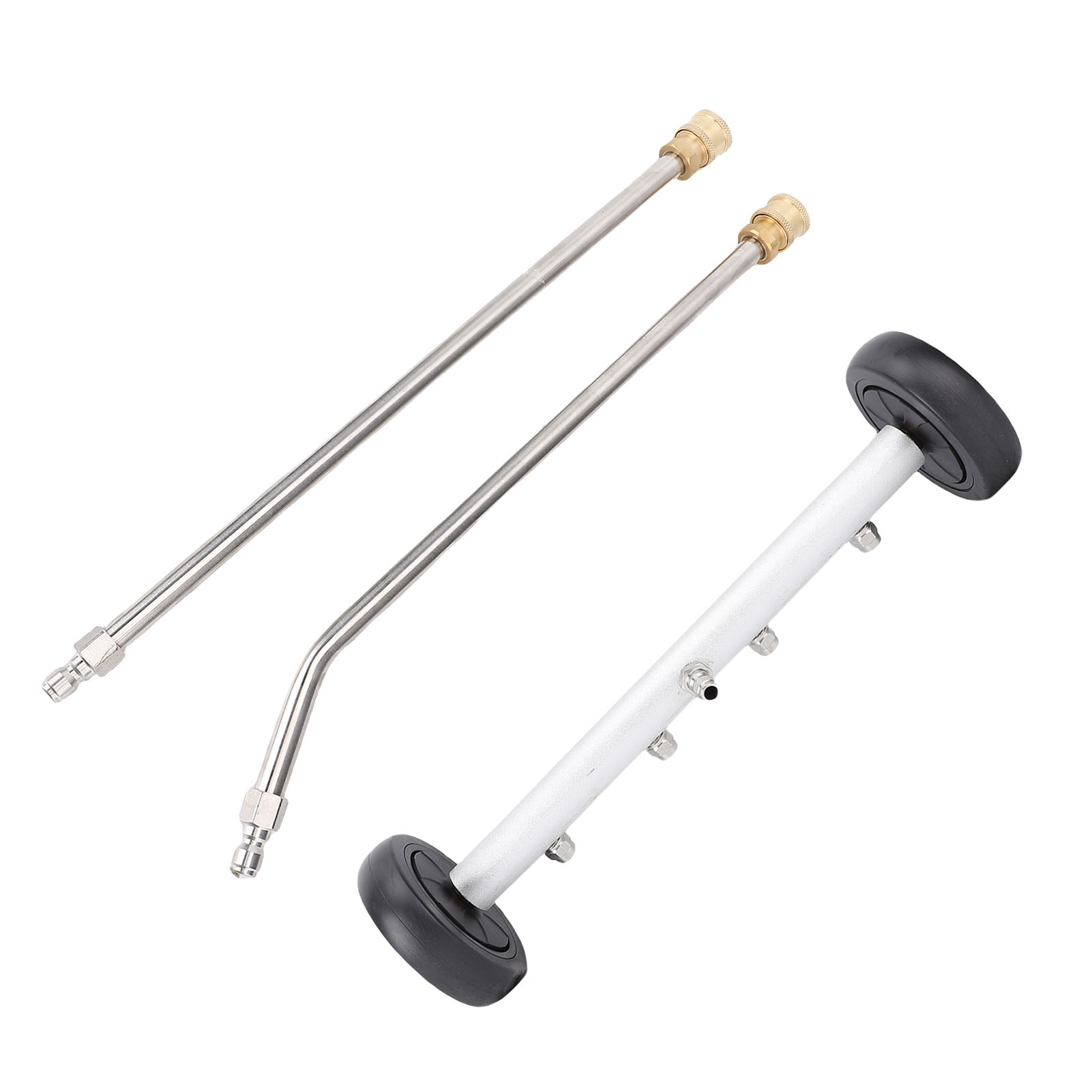 Unterbodenreiniger Mit Verlängerung, 45 Cm (17,7 Zoll) Hochdruckreiniger Für Pkw, Lkw, Suvs Und Anhänger (schwarz).