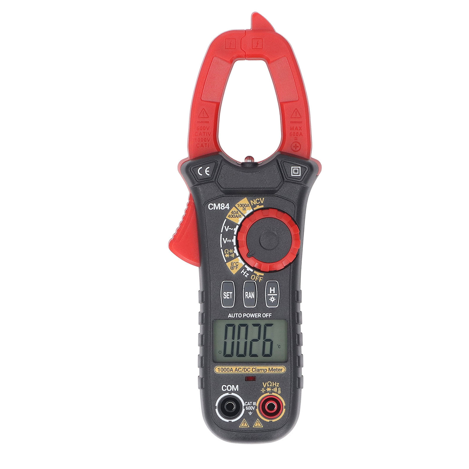 Digitales Ac/dc-zangenmultimeter 1000 A, Hochpräzise, Multifunktional, Kapazitäts-, Widerstands- Und Strommessgerät