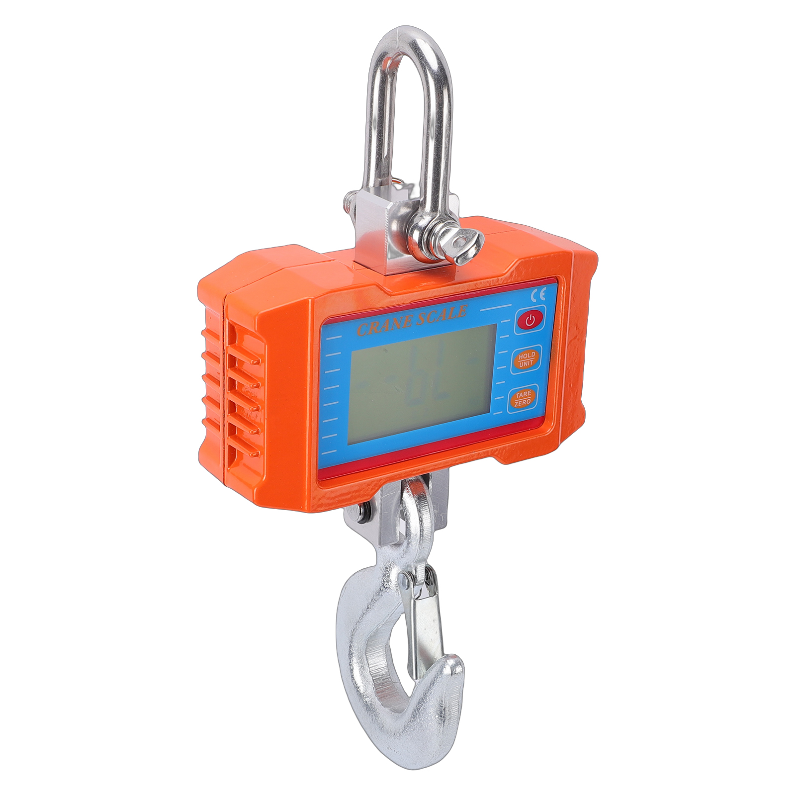 Digitale Hängewaage 1000 Kg/2200 Lbs Mit Lcd-hintergrundbeleuchtung, Robustem Haken Aus Aluminiumlegierung, Für Industrielle, Landwirtschaftliche Und Werksseitige Anwendungen. Wiegekapazität: 1000 Kg.