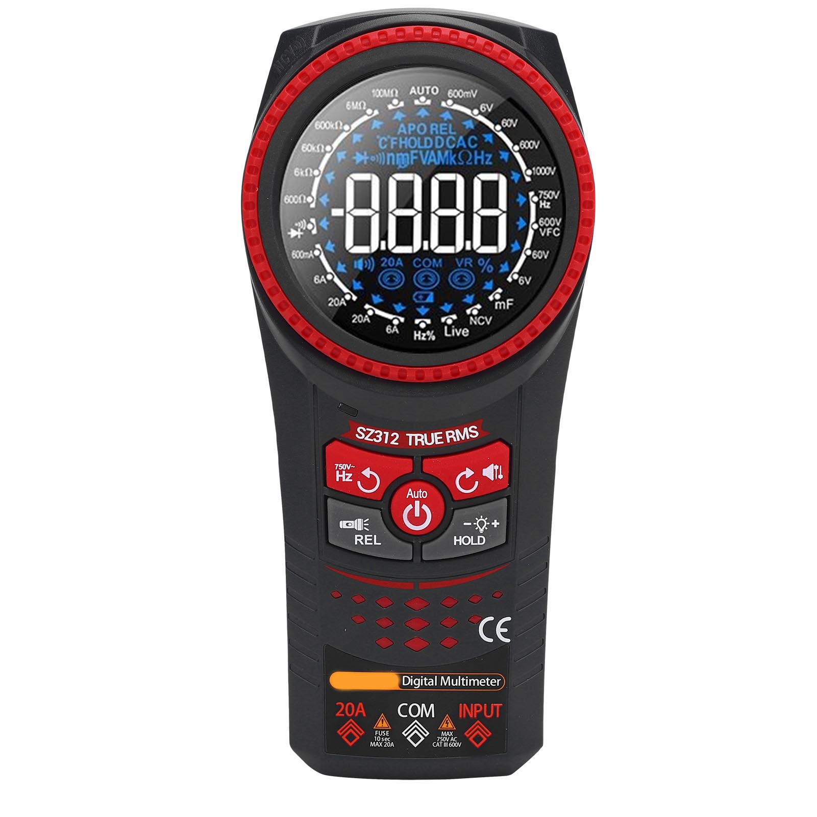 Präzises Digitales Multimeter Mit Drehbarer Plattform, Tragbares Automatisches Testgerät Für Spannung, Strom, Widerstand Und Kapazität