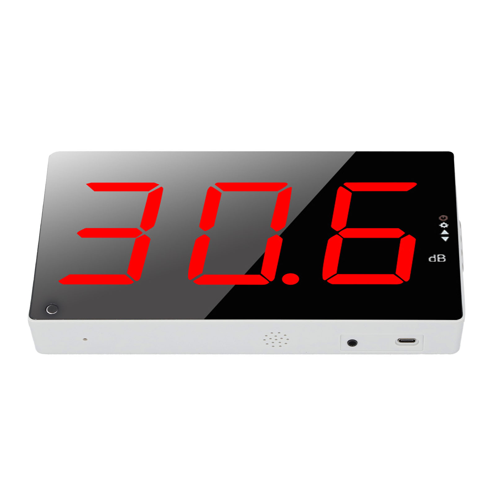 Digitales Wandmessgerät Mit Großem 3-zoll-lcd-bildschirm, Messbereich Von 30 Bis 130 Db Und Akustischem Alarm.