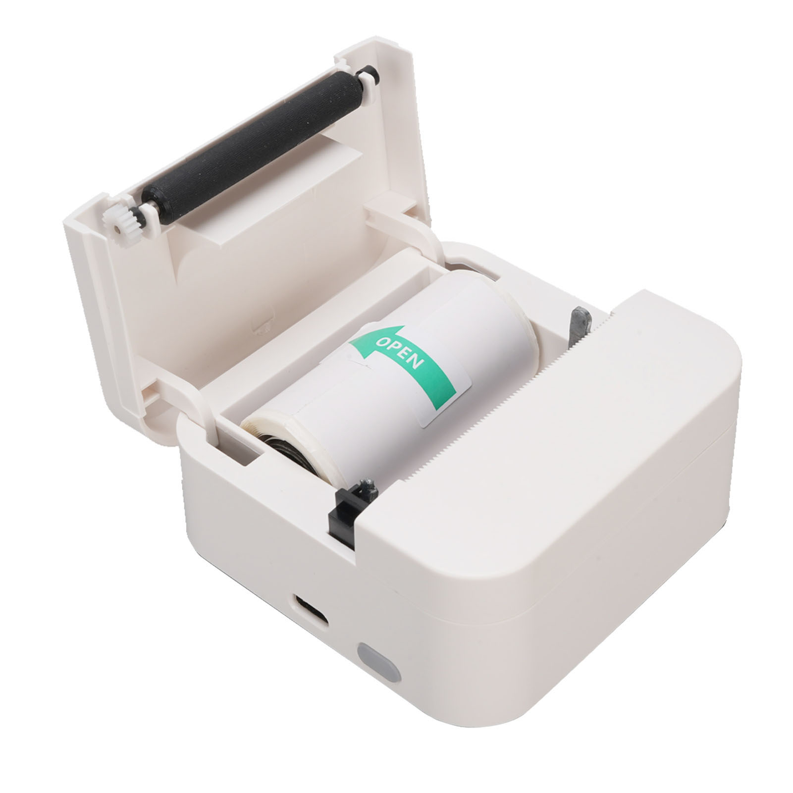 Mini-tragbarer Bluetooth-thermodrucker Für Selbstklebende Etiketten, Notizbücher, Notizen, Fotos, Studien (weiß)