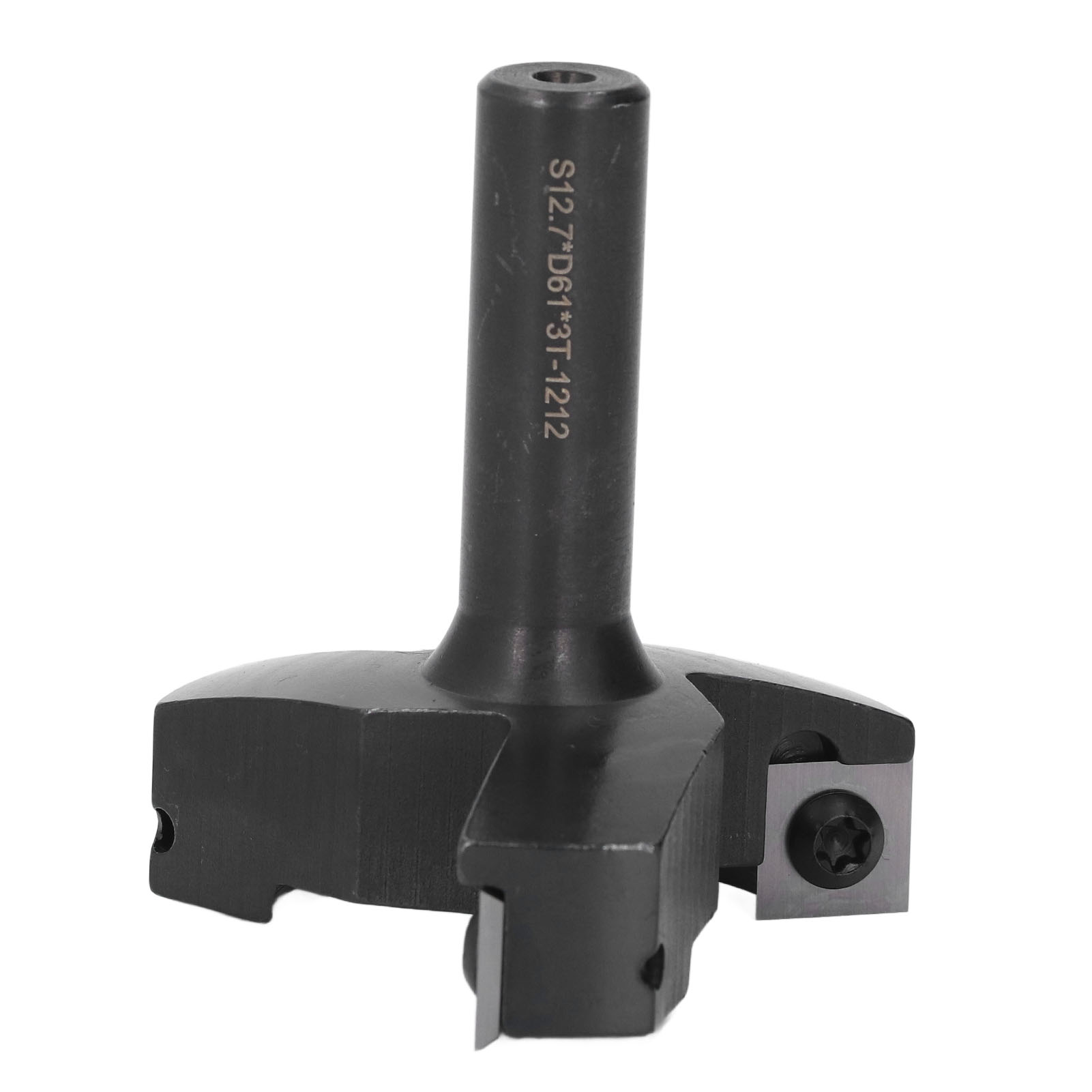 Cnc-planfräser Mit 3 Schneiden, S12,7 X D61 X H65, 3 Zähne, 1/2"-schaft, Abnehmbare Schneidmesser, Planfräser
