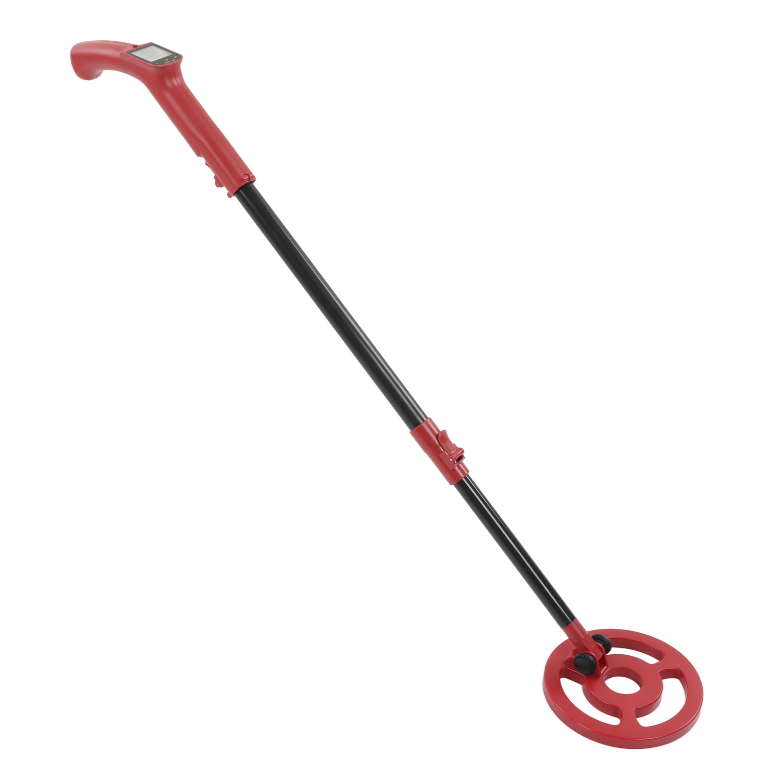 Metalldetektor Mit Zeiger Und Münzsucher, Hochpräzises Werkzeug Zur Münzprüfung Und -suche. Roter Detektor