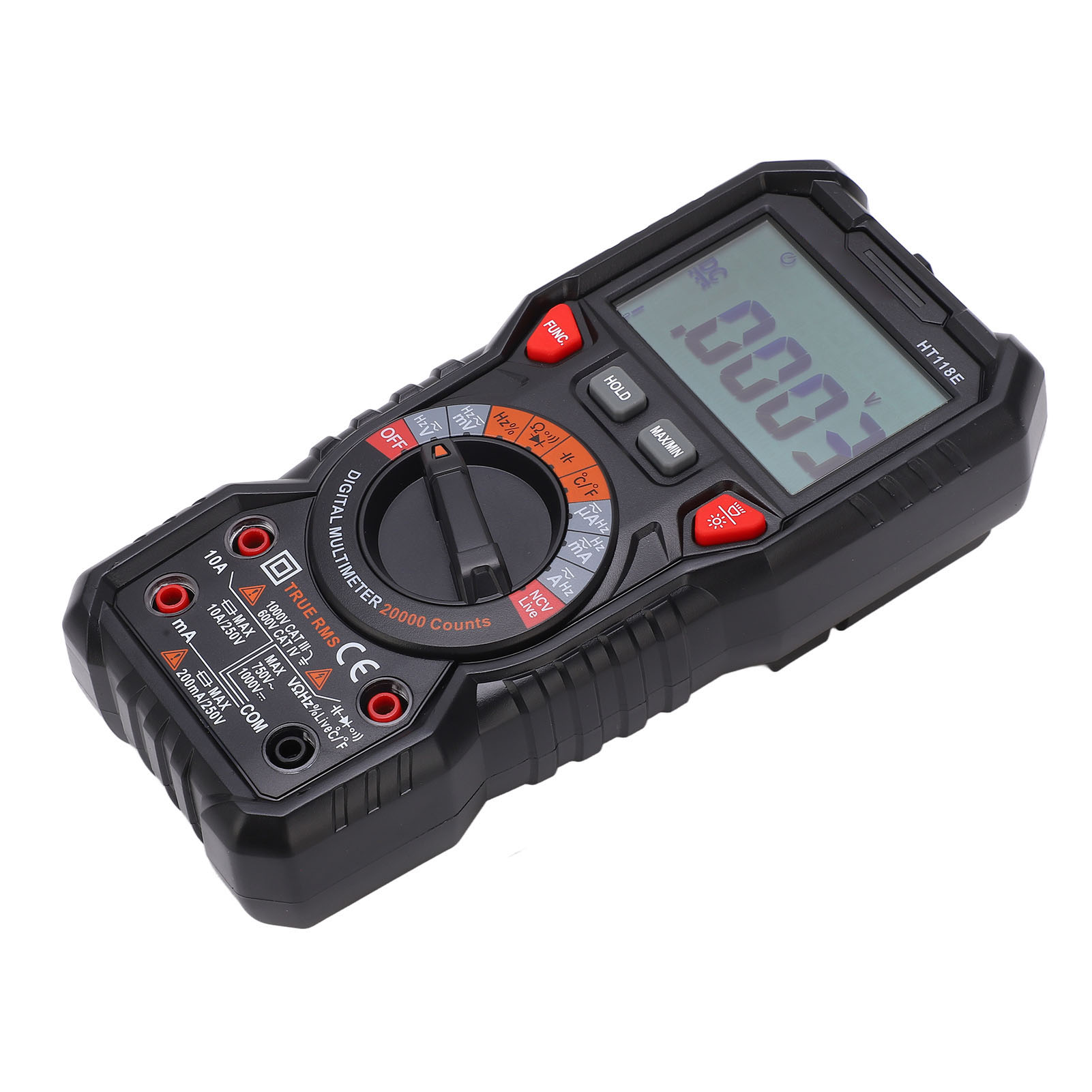 Digitales Multimeter Mit Anzeige Von Spannung, Stromstärke, Widerstand, Kapazität, Frequenz, Elektrischem Prüfgerät
