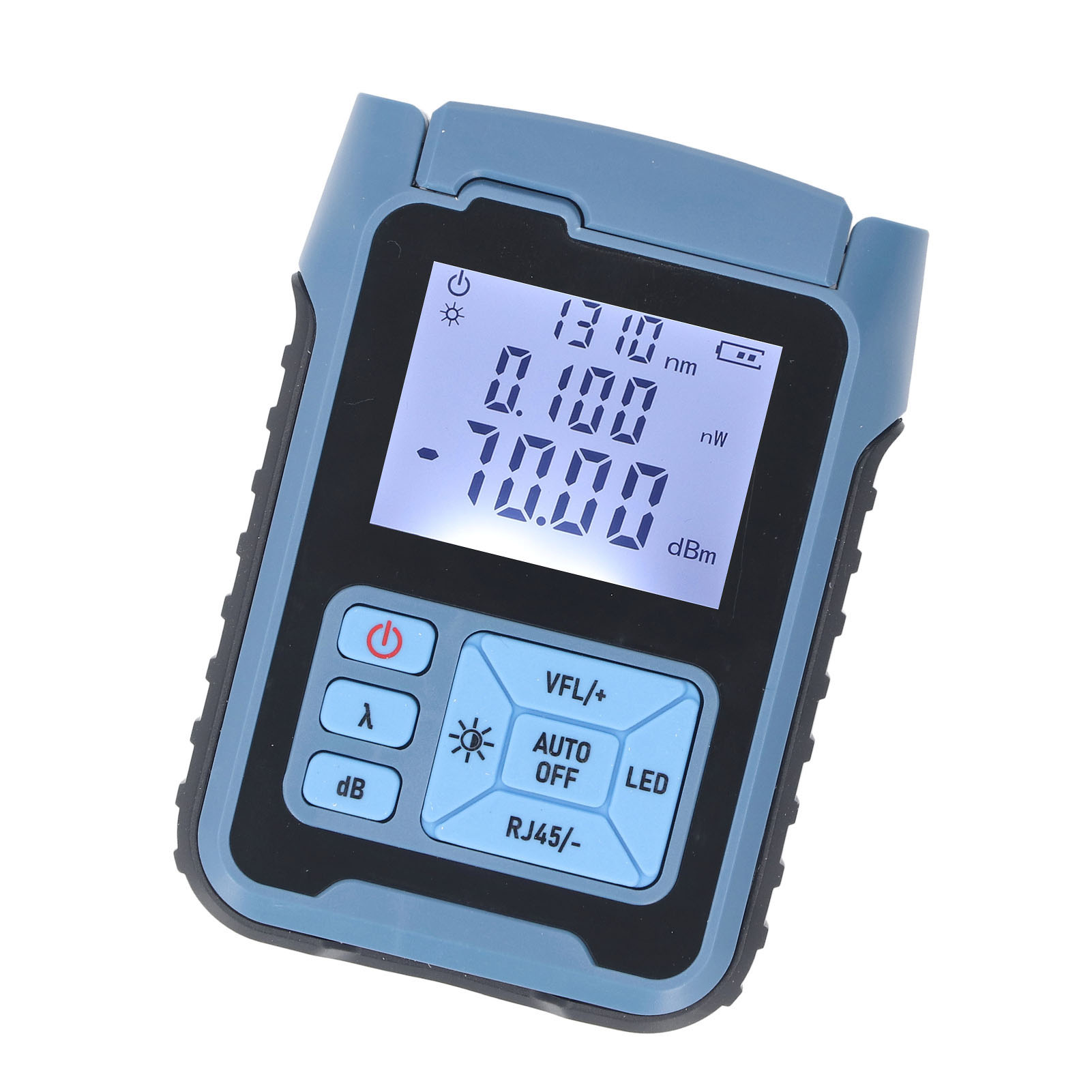 Optisches Wattmeter (5 Mw), Hochpräziser Glasfaser-leistungstester, Multifunktionaler Rotlichtdetektor (850–1650 Nm)