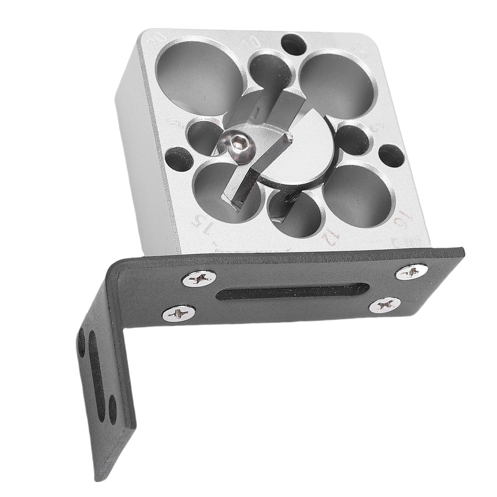 Hilfsfräswerkzeug Für Rundstangen Mit 8 Löchern Und Hartmetalleinsatz Zur Herstellung Von Verstellbaren Zapfen (8 Mm, 9 Mm, 10 Mm, 12 Mm, 15 Mm, 16 Mm, 18 Mm, 20 Mm).