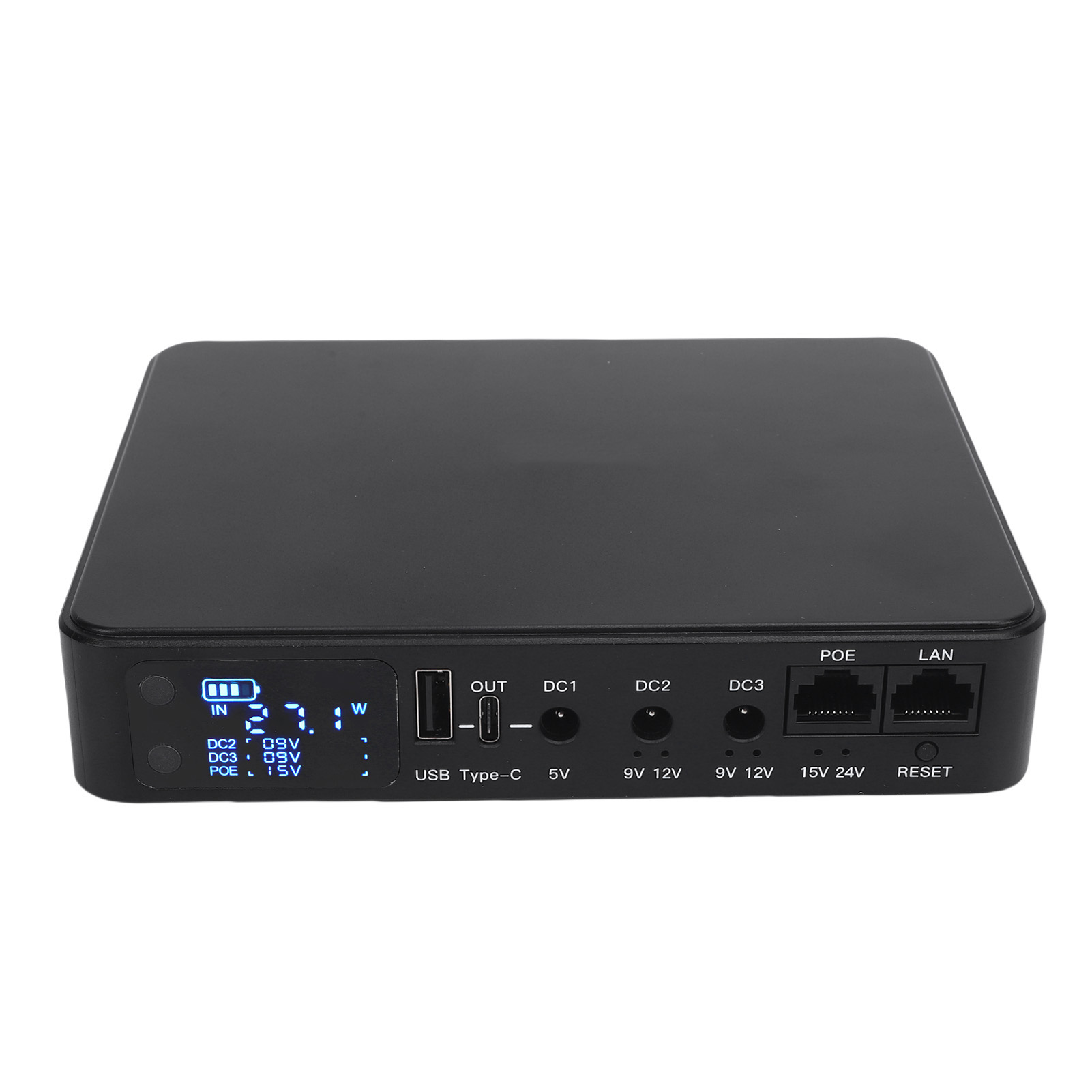 Unterbrechungsfreie Stromversorgung (usv) Mit Digitalanzeige, 18.000 Mah, Poe 15v/24v, Usb, 5v/9v/12v Ausgänge, Backup-batterie Für Sicherheitskameras, Europäischer Stecker.