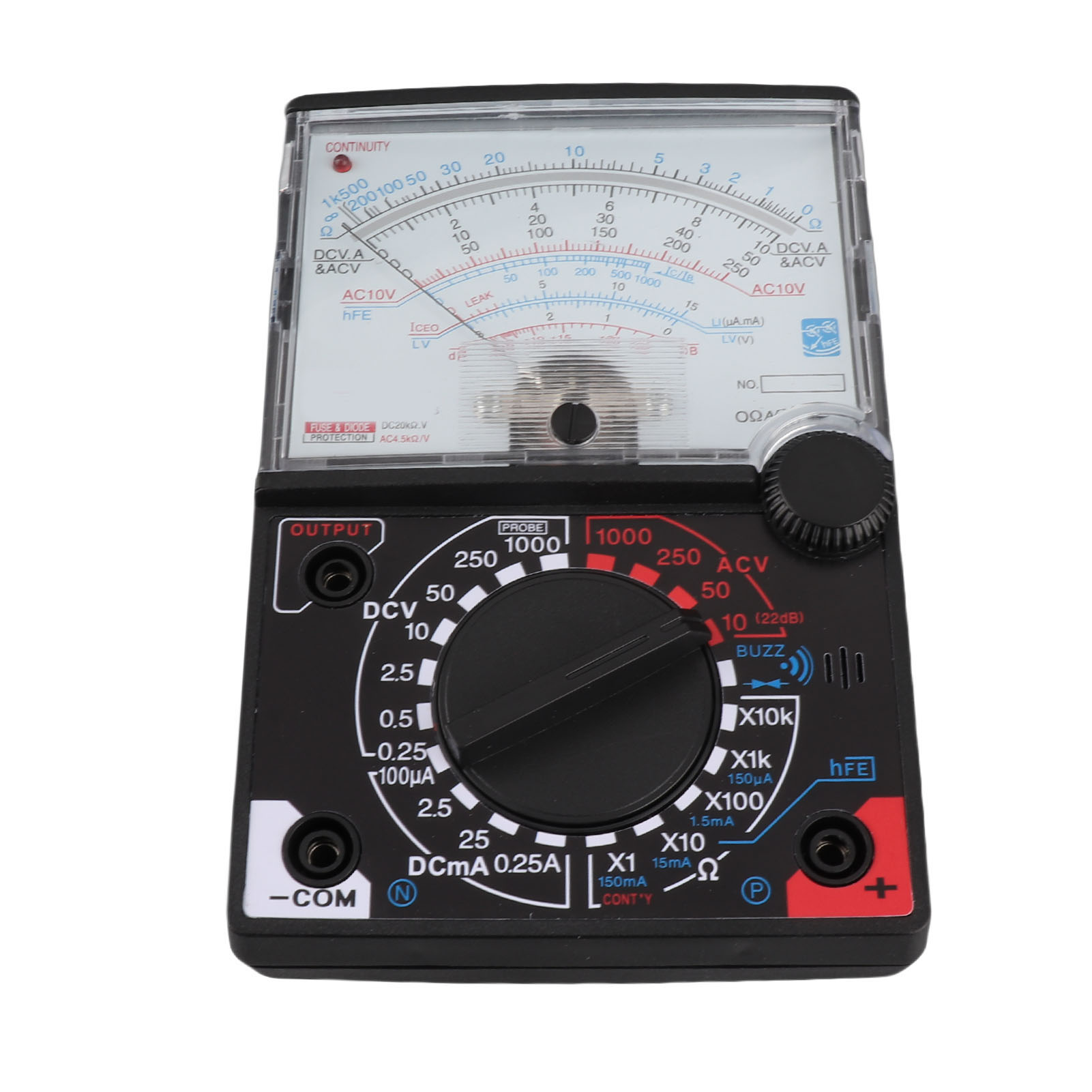 Nadelmultimeter, Amperemeter, Voltmeter, Ohmmeter Mit Messspitzen, Lehr- Und Wartungswerkzeug Yx-360tre-l-b (mit Summer)