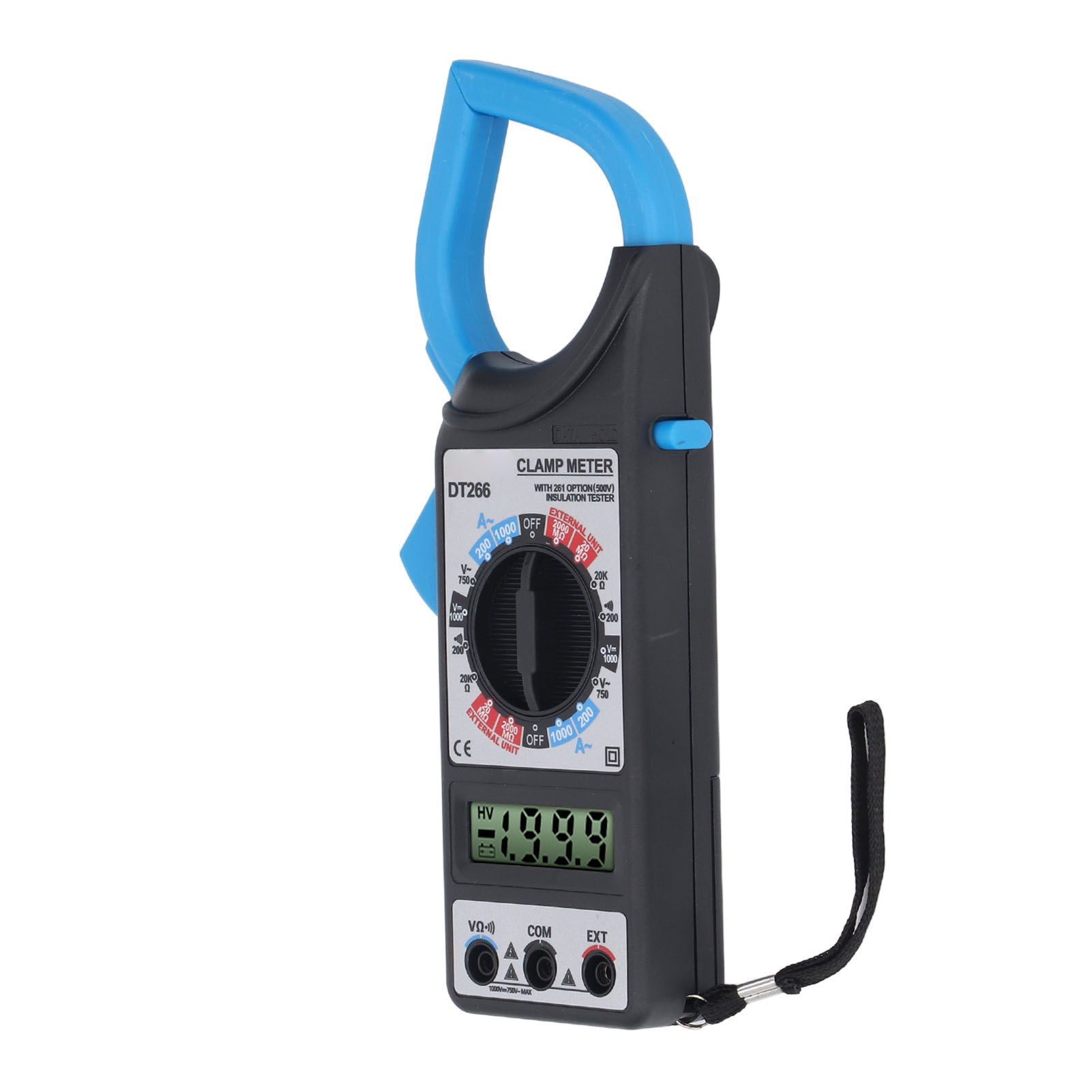 Digitales Zangenamperemeter Dt266, 1999-zähler-multimeter, Wechsel-/gleichspannungs-, Dioden- Und Kapazitätstester Mit Akustischem Alarm