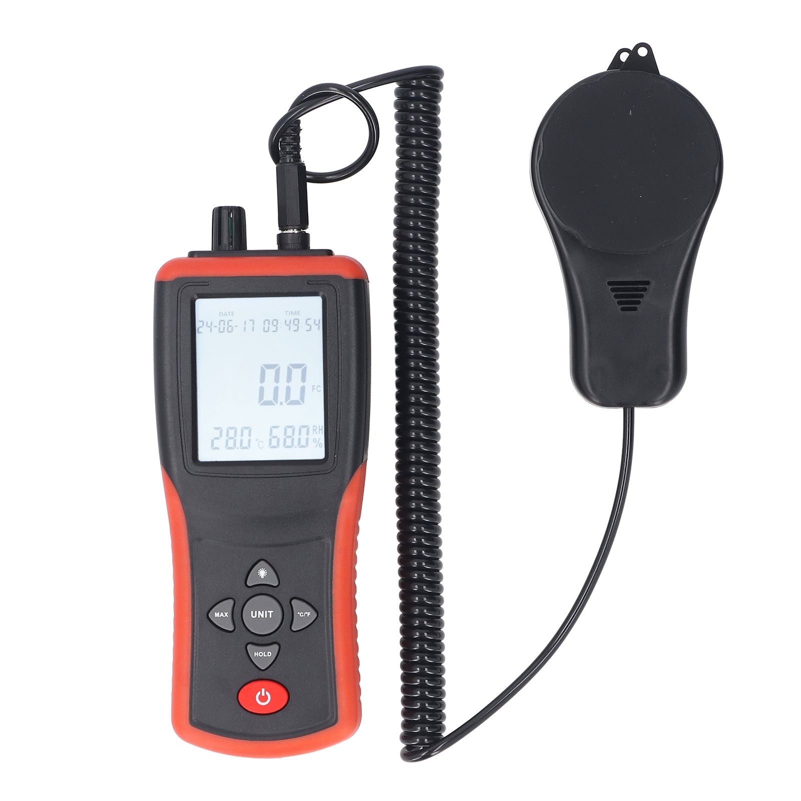 Tl-603 Digitales Led-luxmeter Mit Abnehmbarem Sensor, Misst Die Beleuchtungsstärke Von 0,1 Bis 400.000 Lx Fc, Ideal Für Pflanzen Und Autoscheinwerfer.