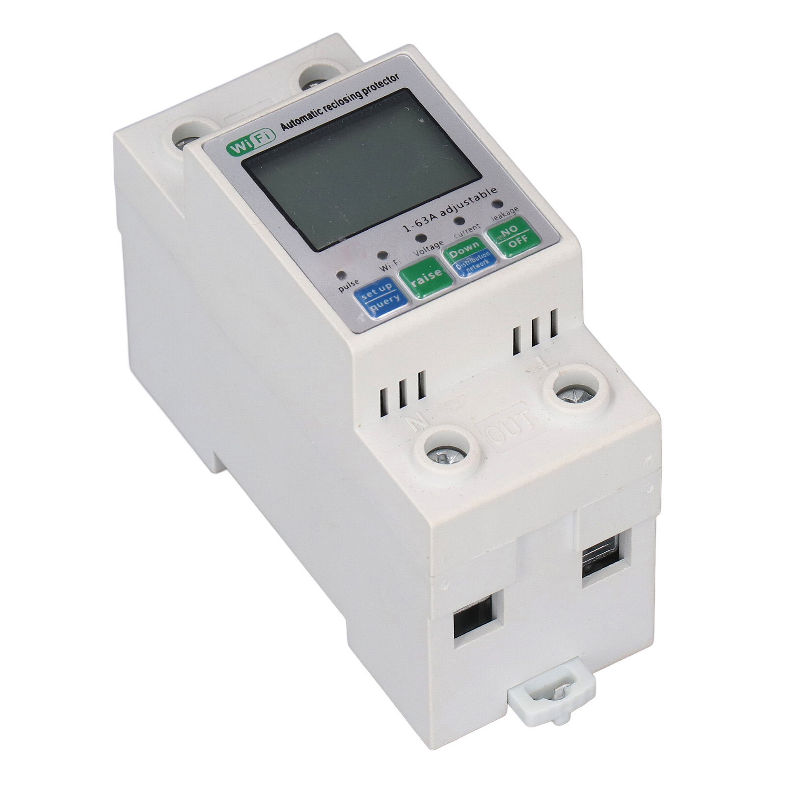 Intelligenter Wlan-energiemonitor Mit Fernsteuerungs-app Und Prepaid-fehlerstromschutz 1–63 A 220 V