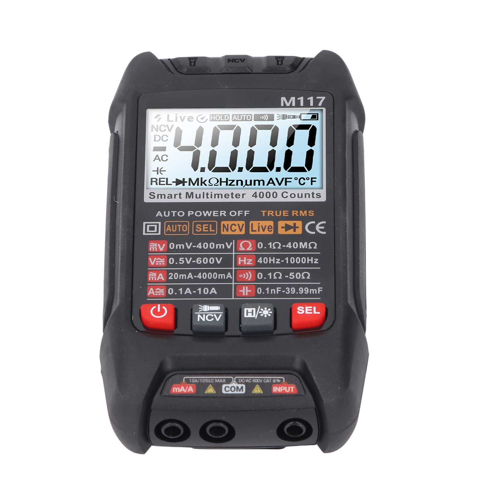 Hochpräzises, Multifunktionales Digitalmultimeter Mit Automatischer Digitalanzeige Prüfgerät Für Spannung, Strom, Widerstand Und Kondensatoren