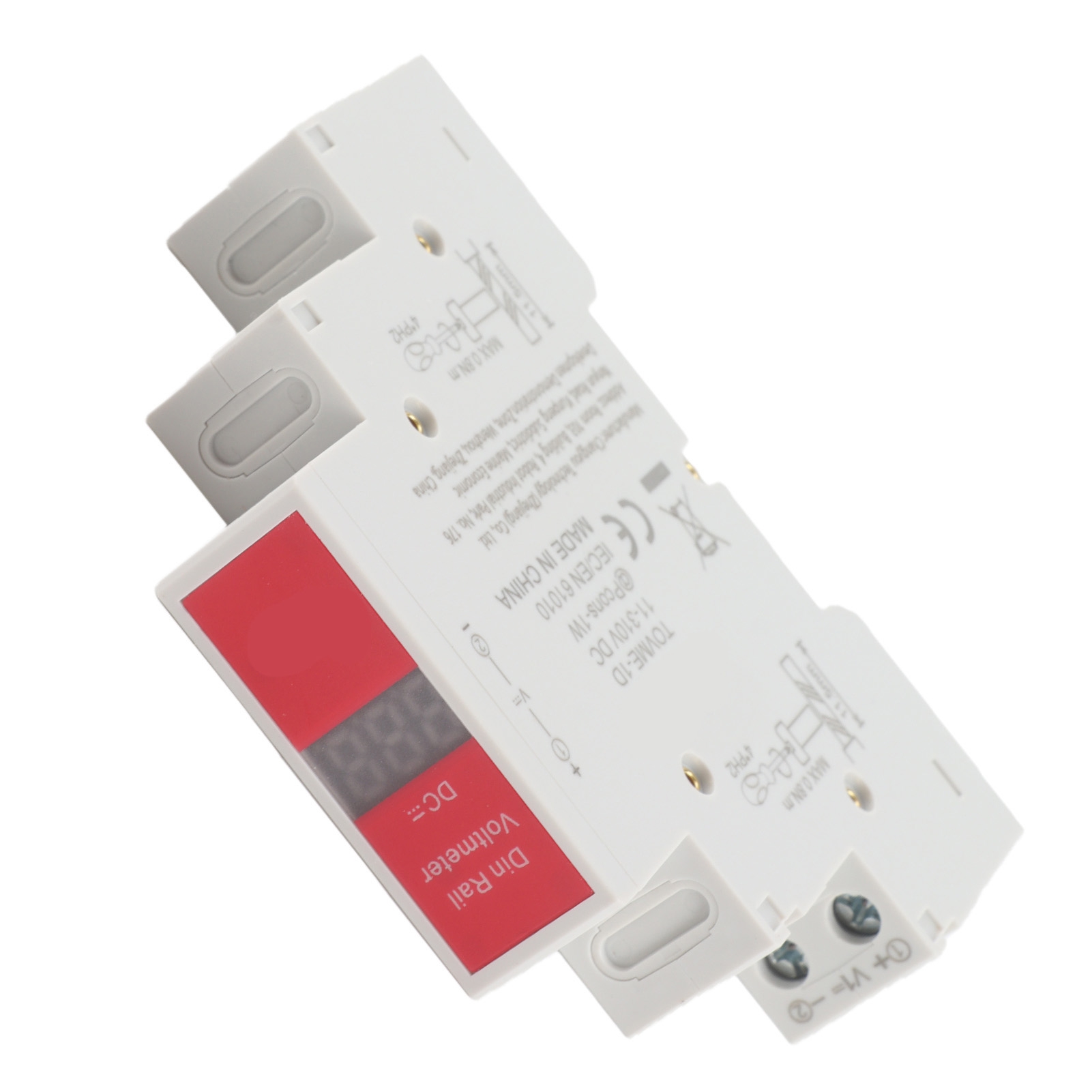 Gleichstrom-voltmeter Mit Digitaler Led-anzeige, Schaltausgang, Din-schienenmontage, 11 V – 310 V Elektrisches Messgerät