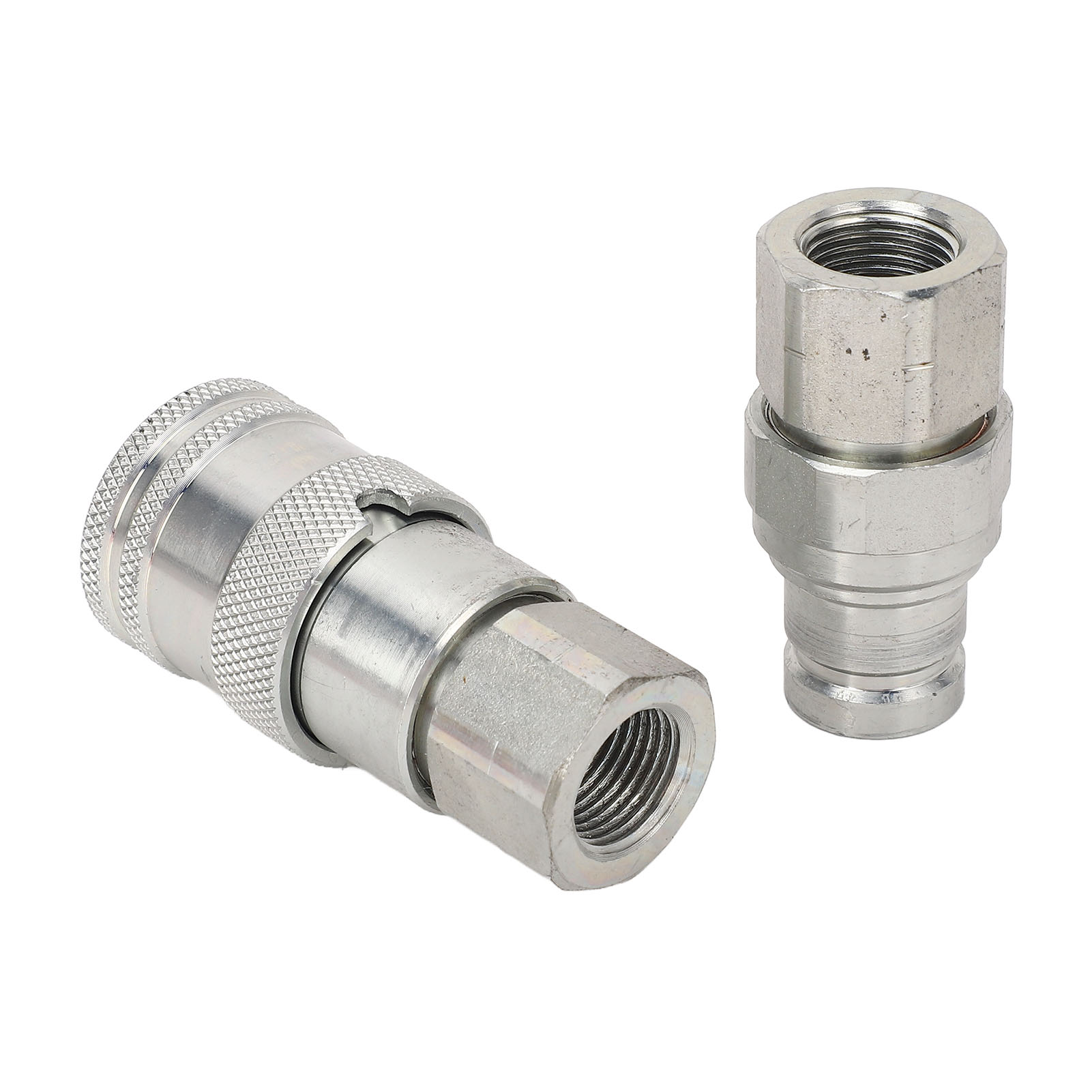 Satz Mit 2 3/8" Npt Flachdichtungs-schnellkupplungen Mit Kappen Für Hochdruck-hydraulikbagger
