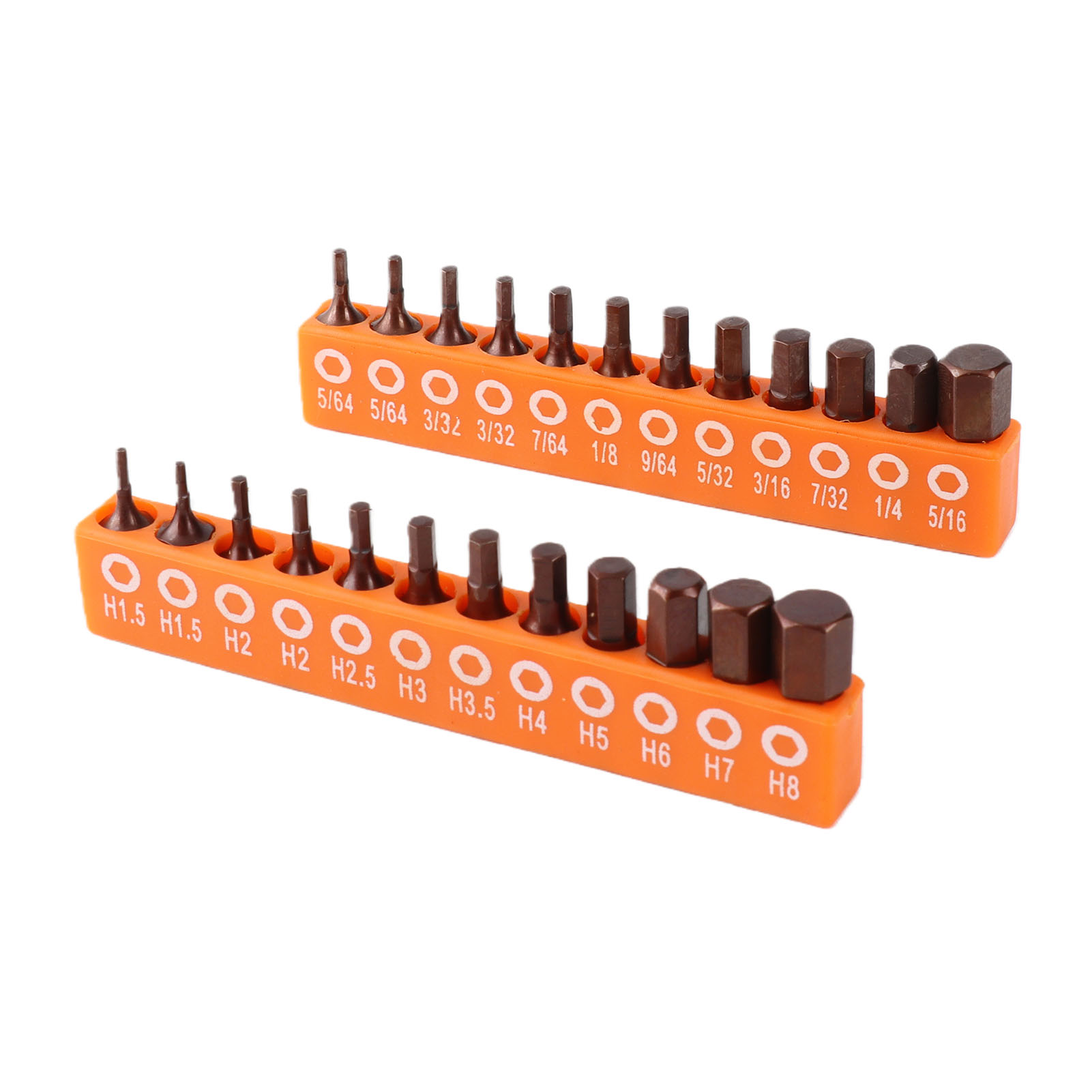 Set Mit 24 Sechskantbohrern, 1/4"-sechskantschaft, S2-legierungsstahl, Metrische Und Sae-größen, Für Industrielle Anwendungen, 25 Mm, Mit Aufbewahrungsständer