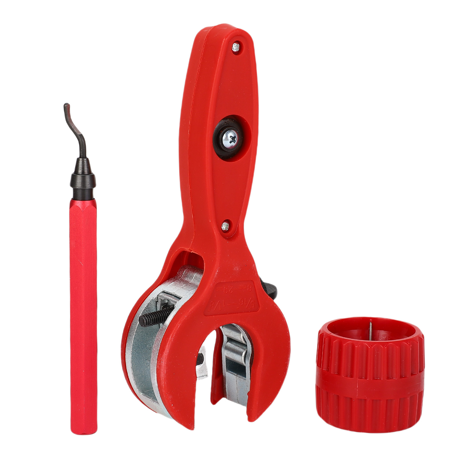 Rohrabschneider-set (schnittbereich 8-29 Mm): Ratschen-rohrabschneider Zum Zeit- Und Kraftsparen, Mit Entgratwerkzeug Und Reibahle.