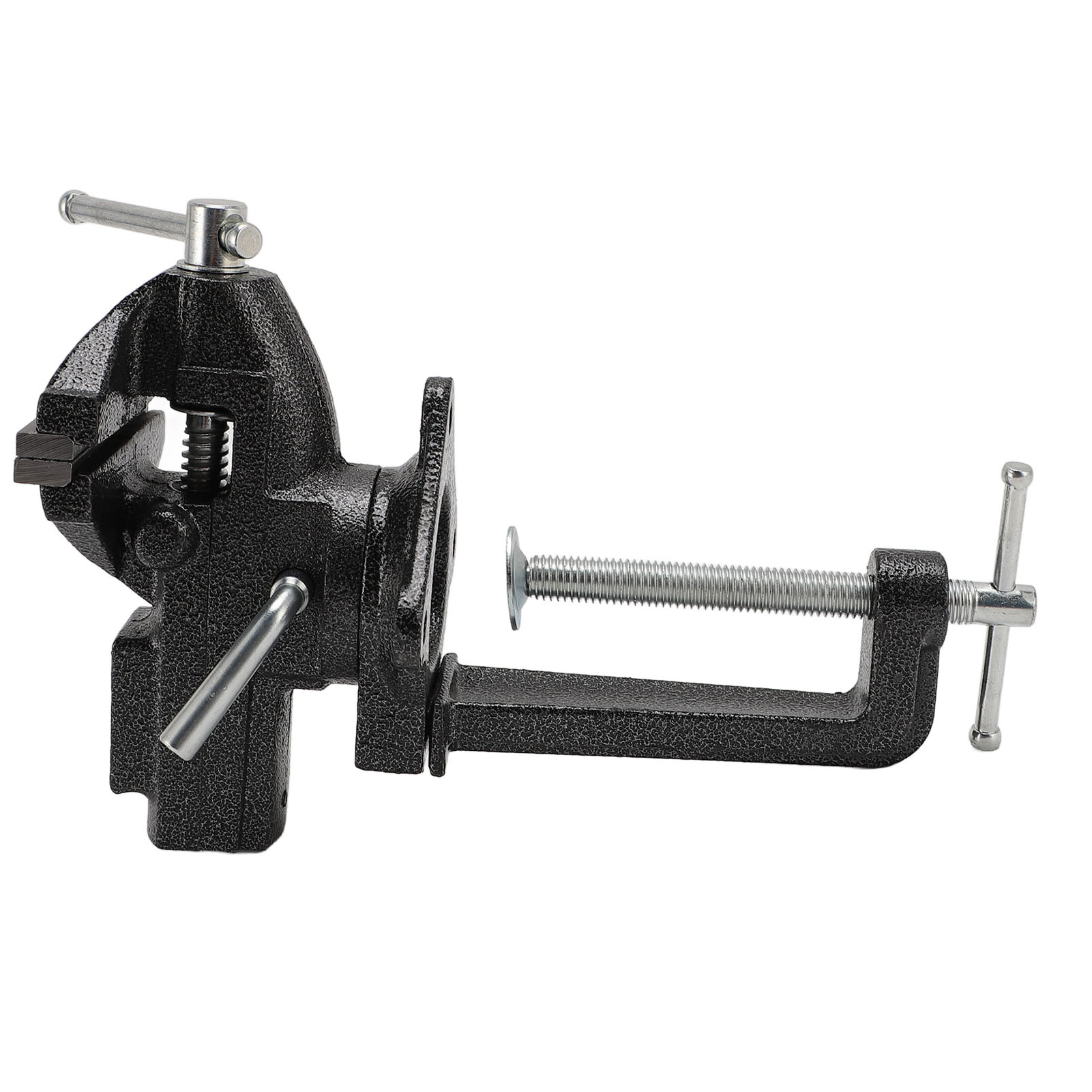 Hochleistungs-werkbankschraubstock 85 Mm (3,35 Zoll) Mit 360° Drehbarem Fuß, 62 Mm (2,44 Zoll) Backen Und Tischkantenverriegelung.