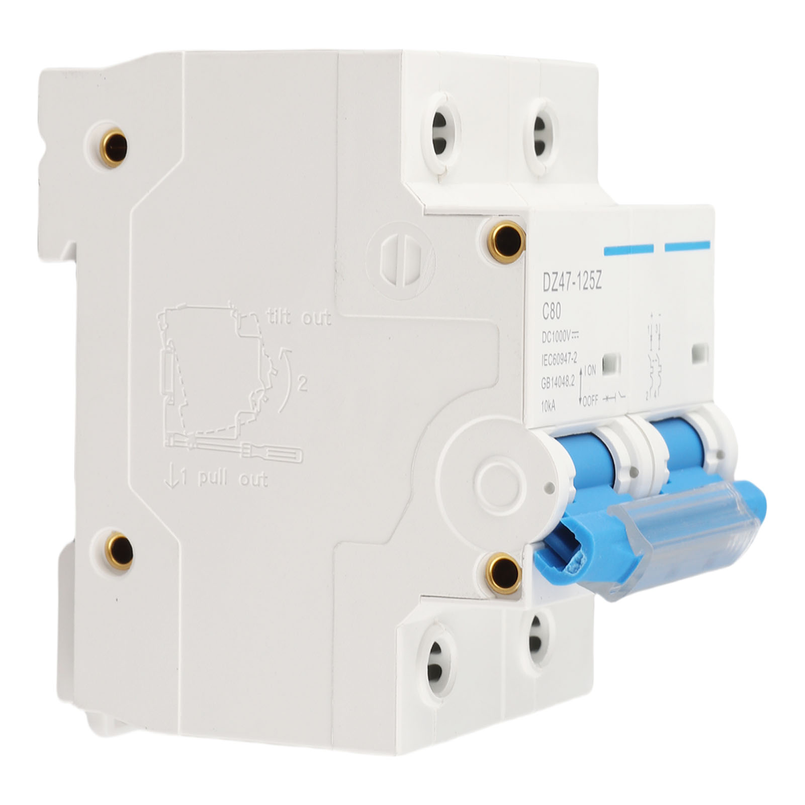 Leitungsschutzschalter 10 Ka, 36 Mm Din-schiene, Überlastschutz, 1000 V Dc