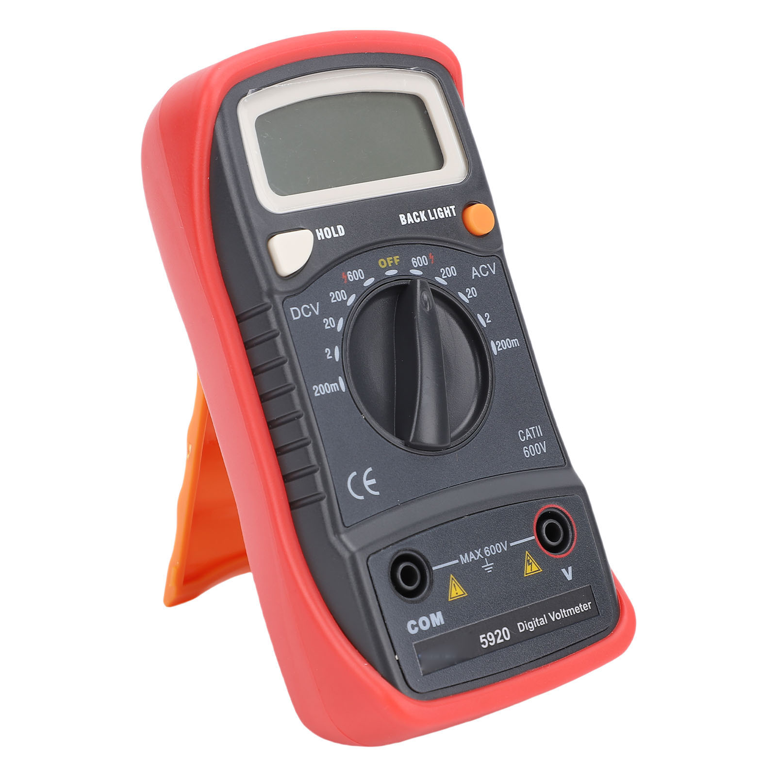 Digitales Dc/ac-multimeter, Voltmeter, Hintergrundbeleuchtetes Lcd-display, Spannungsprüfer, Messbereich 200 Mv Bis 600 V