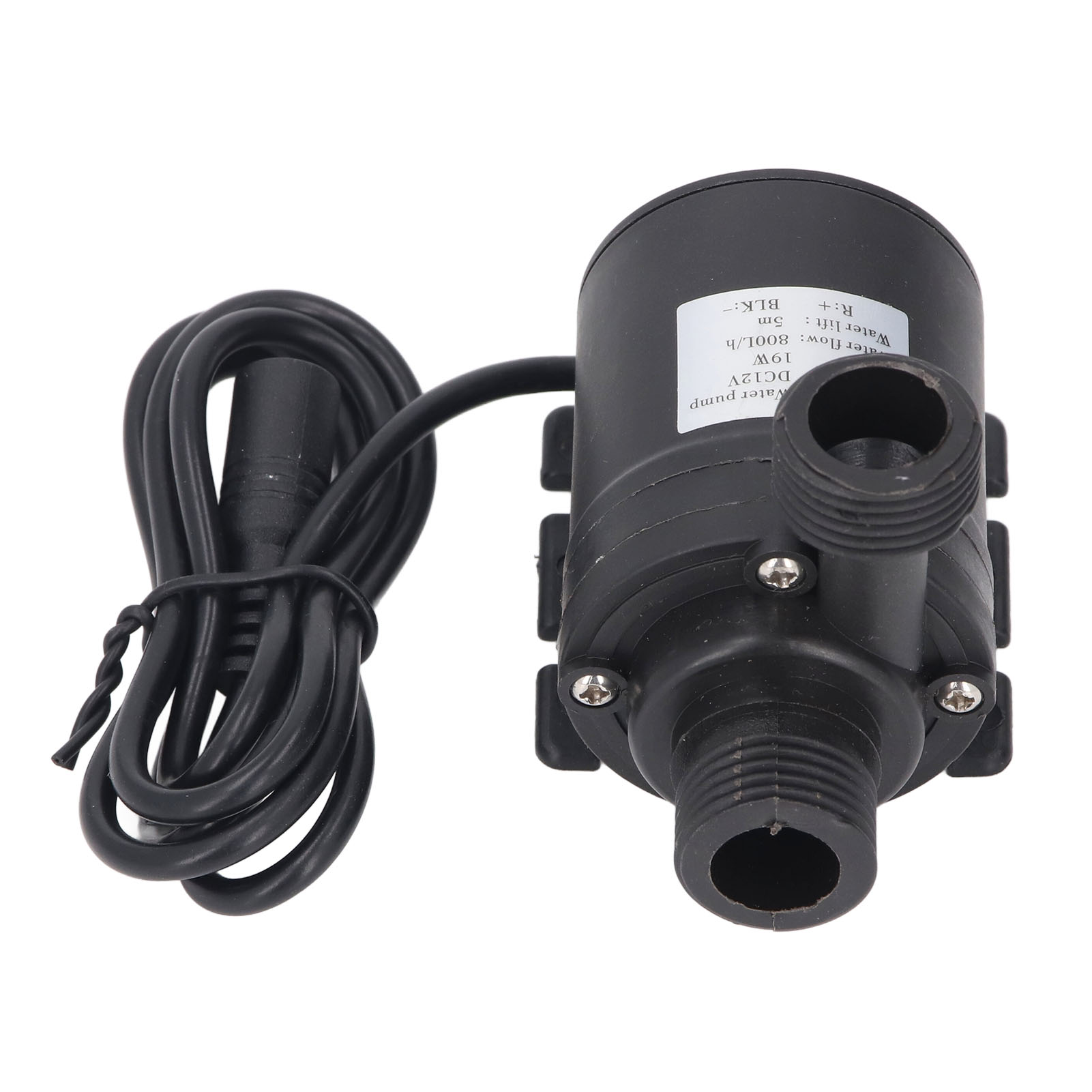 Geräuscharme Tauchpumpe, 5 M Förderhöhe, 800 L/h Fördermenge, Ideal Für Springbrunnen, Hydrokulturteiche Und Aquarien. 20 Mm Ein-/auslass, 6–12 V Gleichstrom.