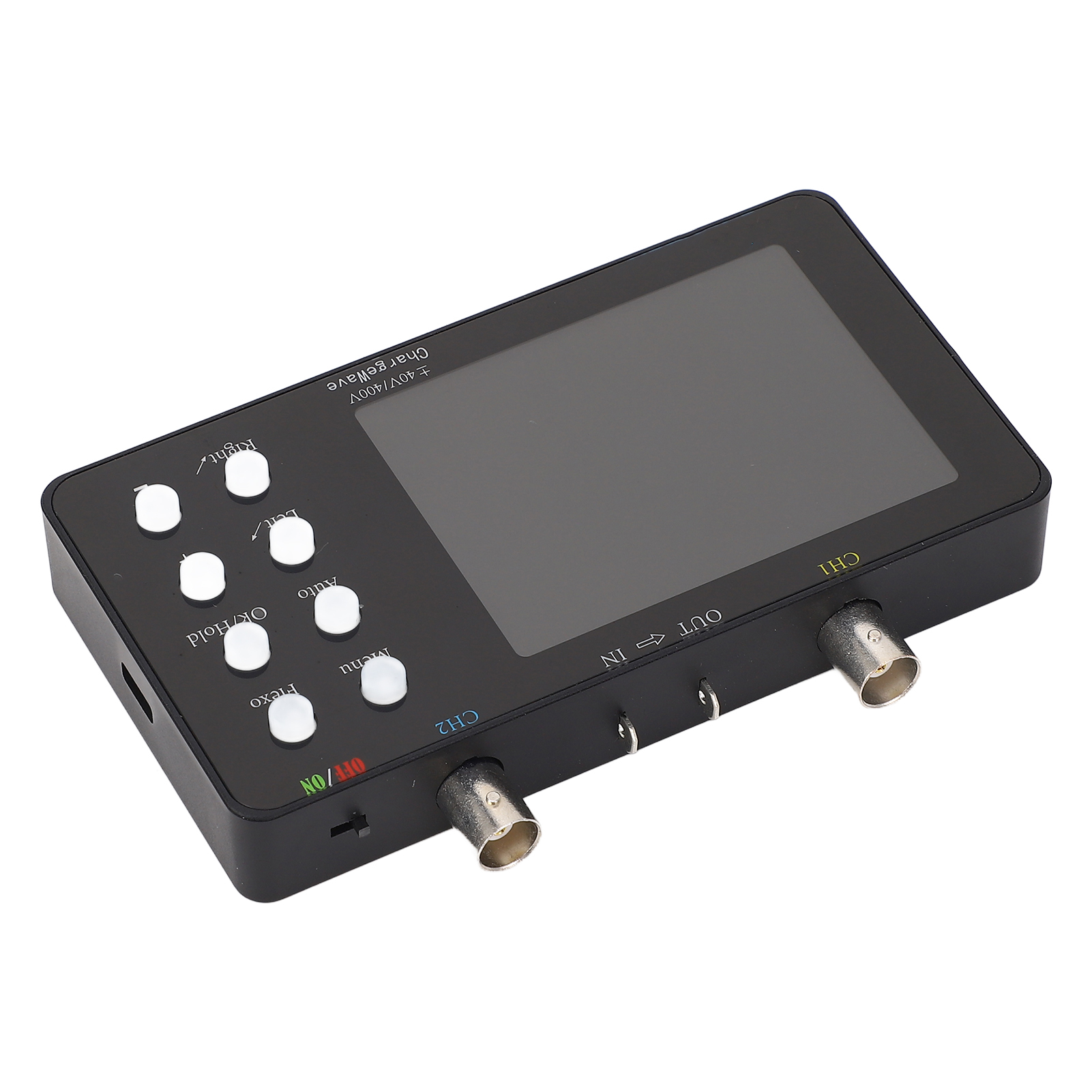 Tragbares 2-kanal-digitaloszilloskop Mit 3,2-zoll-lcd-bildschirm Und 2 Klemmen Für Rote Und Schwarze Tastköpfe