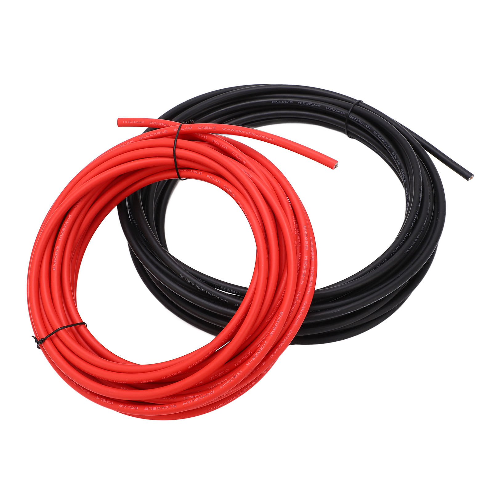 2 Kabel Für Solarmodule, Xlpe-mantel, Verzinntes Kupfer, Doppelte Isolierung, Temperaturbeständig, 6 Mm², 20 M (je 10 M).