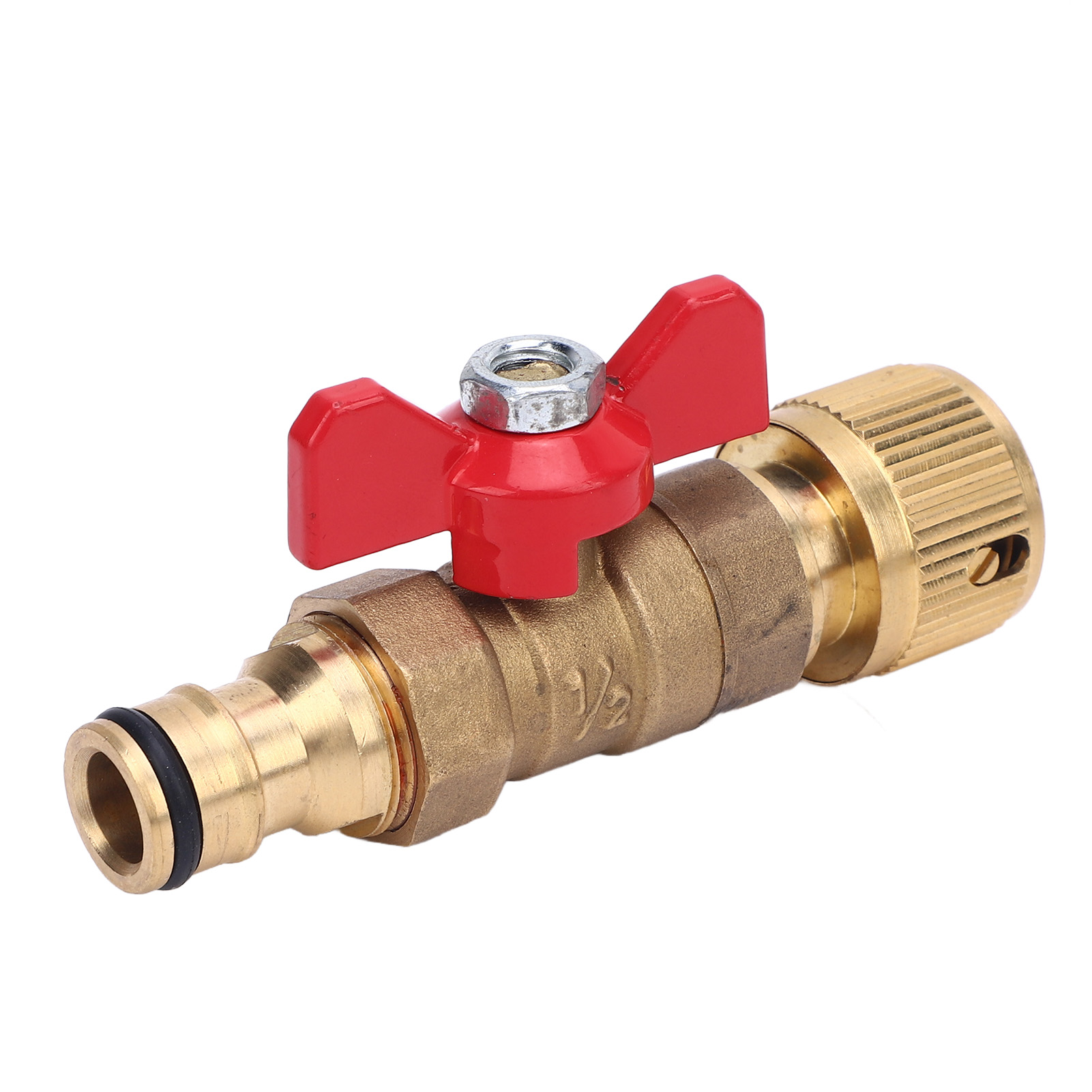 3/8"-npt-gewindeadapter (innengewinde Auf Außengewinde) Mit Vierteldreh-kugelhahn Für Hochdruckreiniger Und Autoschlauch