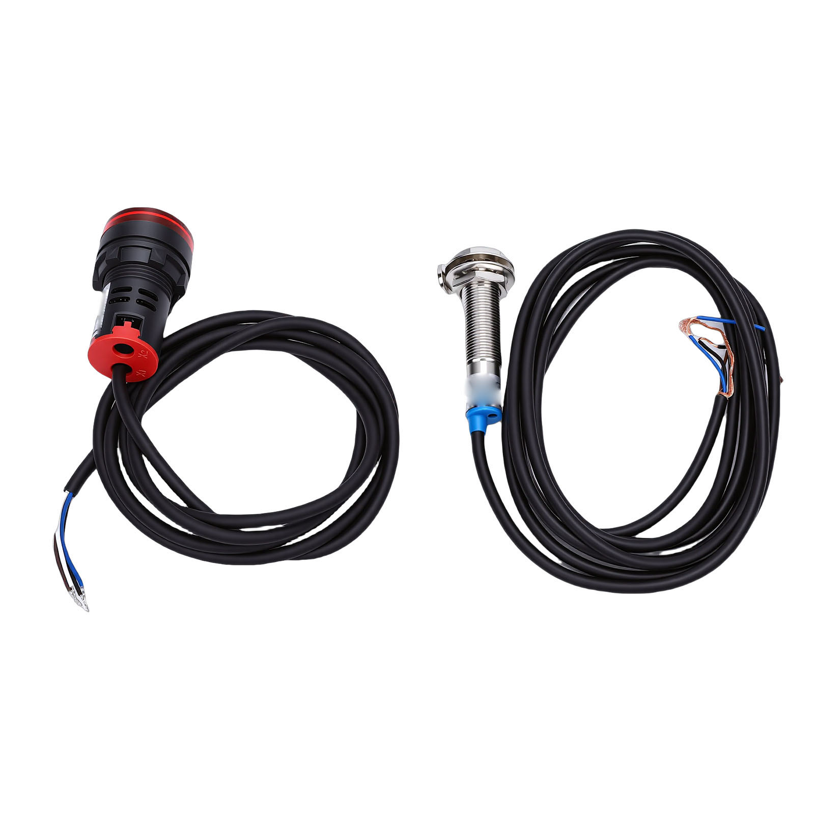 4-stelliger Digitaler Drehzahlmesser Mit Roter Led-anzeige, Störungsfreiem Npn-hall-effekt-magnetsensor, 22-mm-halterung, Drehzahlbereich 30–9999 U/min