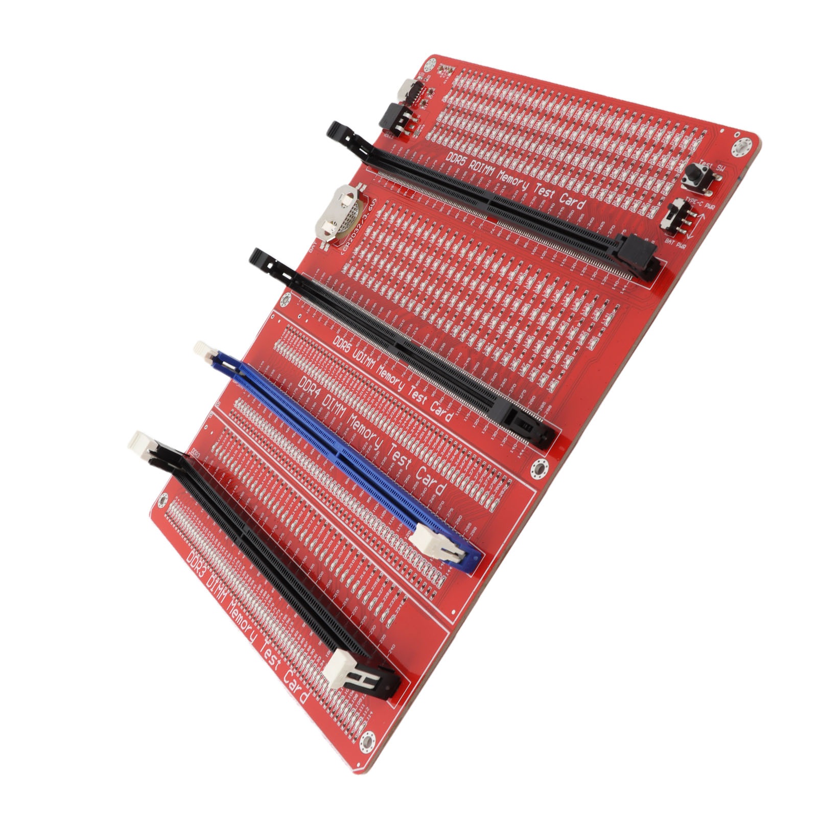 4-in-1 Desktop-ram-speichertestkarte (ddr3, Ddr4, Ddr5 Udmm, Ddr5 Rdimm) Mit Diagnoseanalysator Und Kontrollleuchte