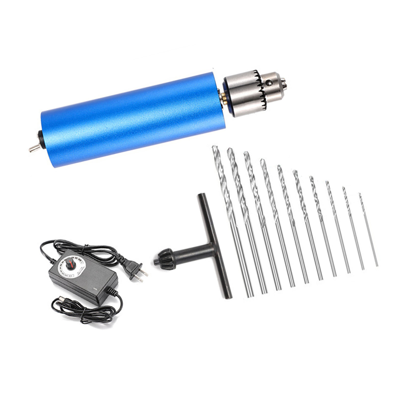 Elektrischer Mini-schleifer Mit Variabler Drehzahl, Tragbares Gravierwerkzeug, Mit 10 Bohrern (standard-set, 450 G).