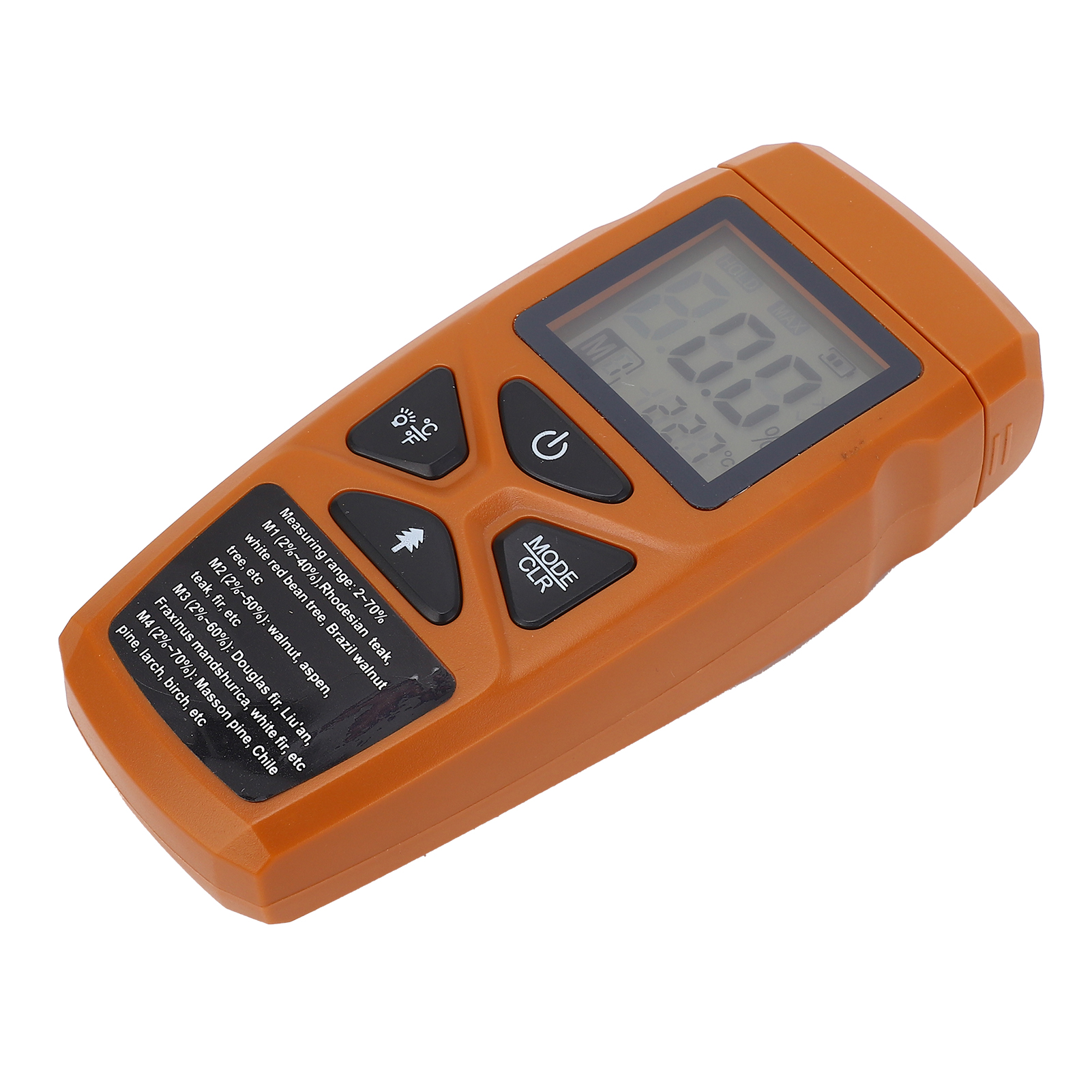 Holzfeuchtemessgerät, Digitaler Hydrometer Für Die Holzbearbeitung Mit Verbessertem Sensor Und Hintergrundbeleuchtetem Display