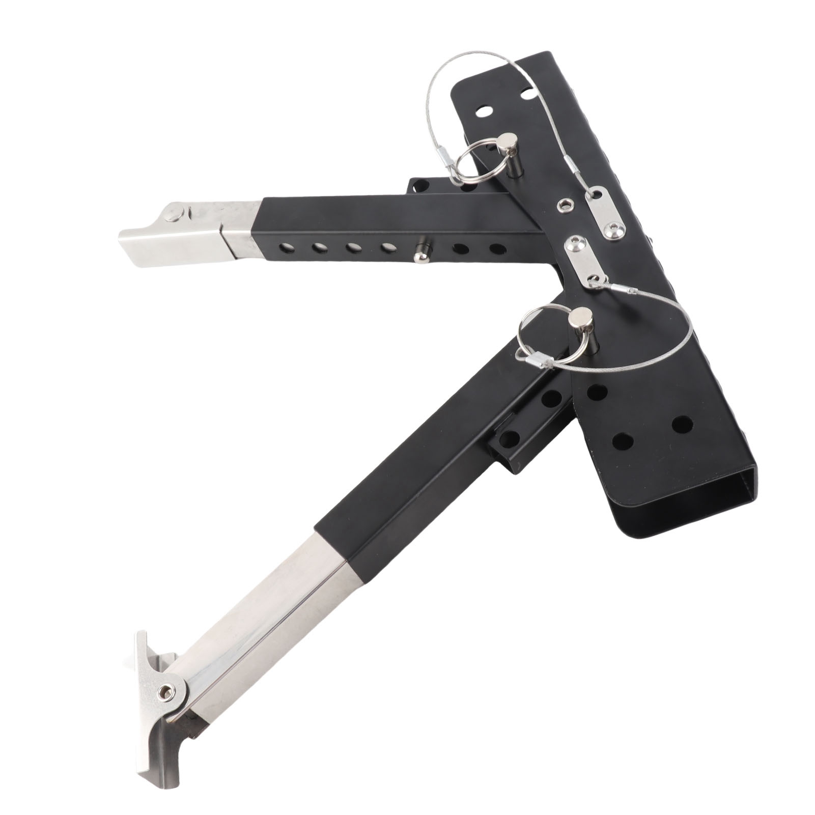 Höhenverstellbarer, Klappbarer Trittstufenstabilisator Aus Edelstahl Von 7,1 Bis 29 Cm (2,8 Bis 11,4 Zoll) Für Wohnwagen Mit Sattelkupplung.