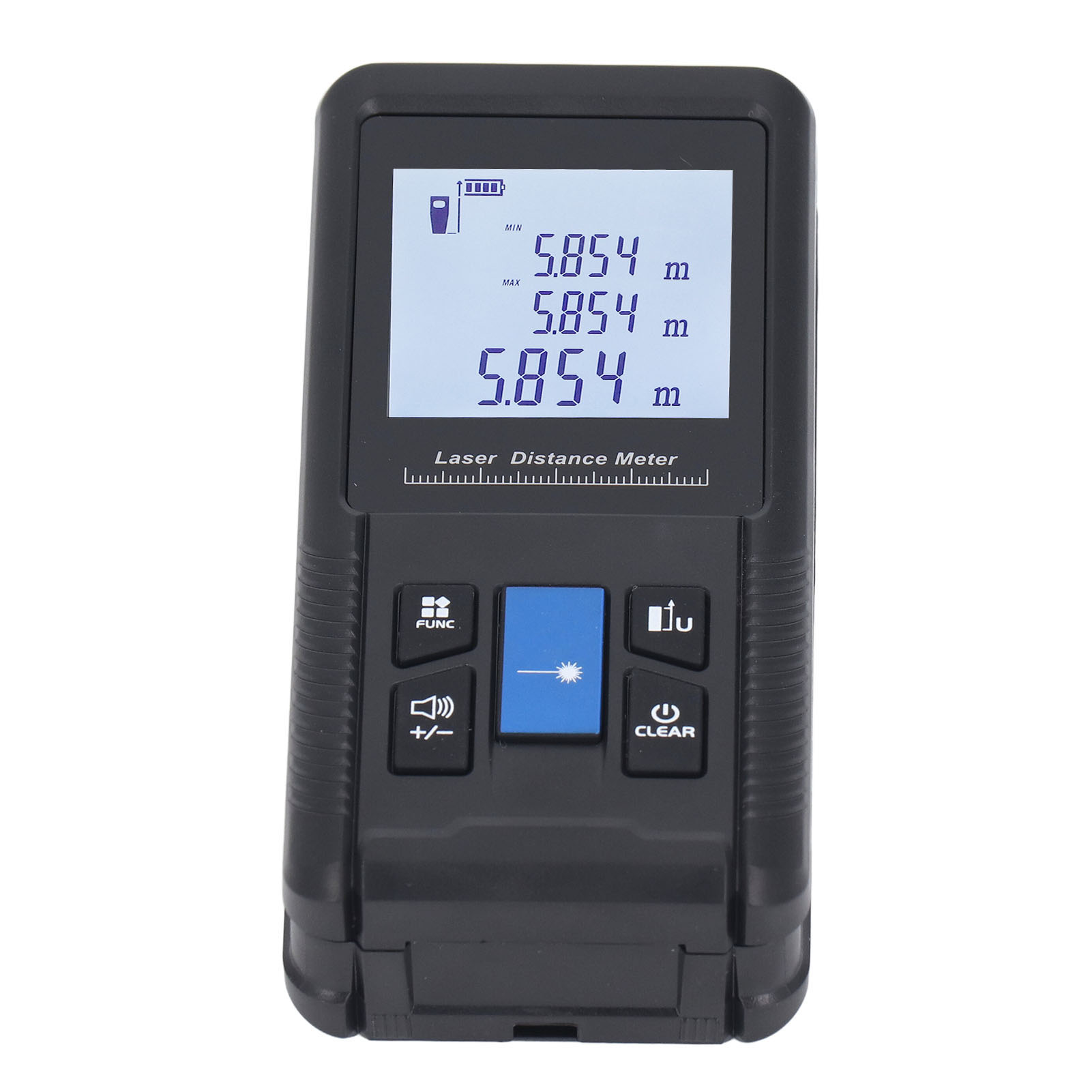 Tragbarer Digitaler Entfernungsmesser, 100 M Reichweite, Hintergrundbeleuchtetes Display, Mehrere Modi, 4 Einheiten, Ip54
