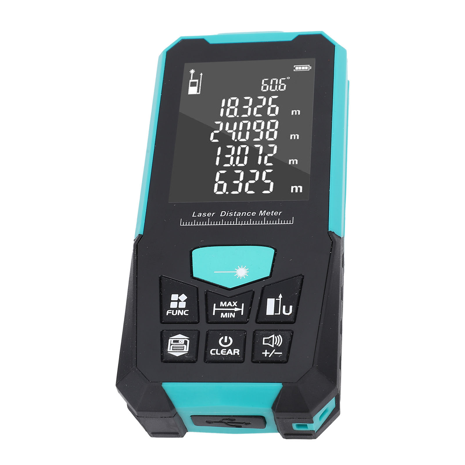 Digitaler Entfernungsmesser Mit 150 M Reichweite, 2,4-zoll-display Mit Hintergrundbeleuchtung, Usb-ladefunktion, 4 Stück, Schutzart Ip54, Handentfernungsmesser