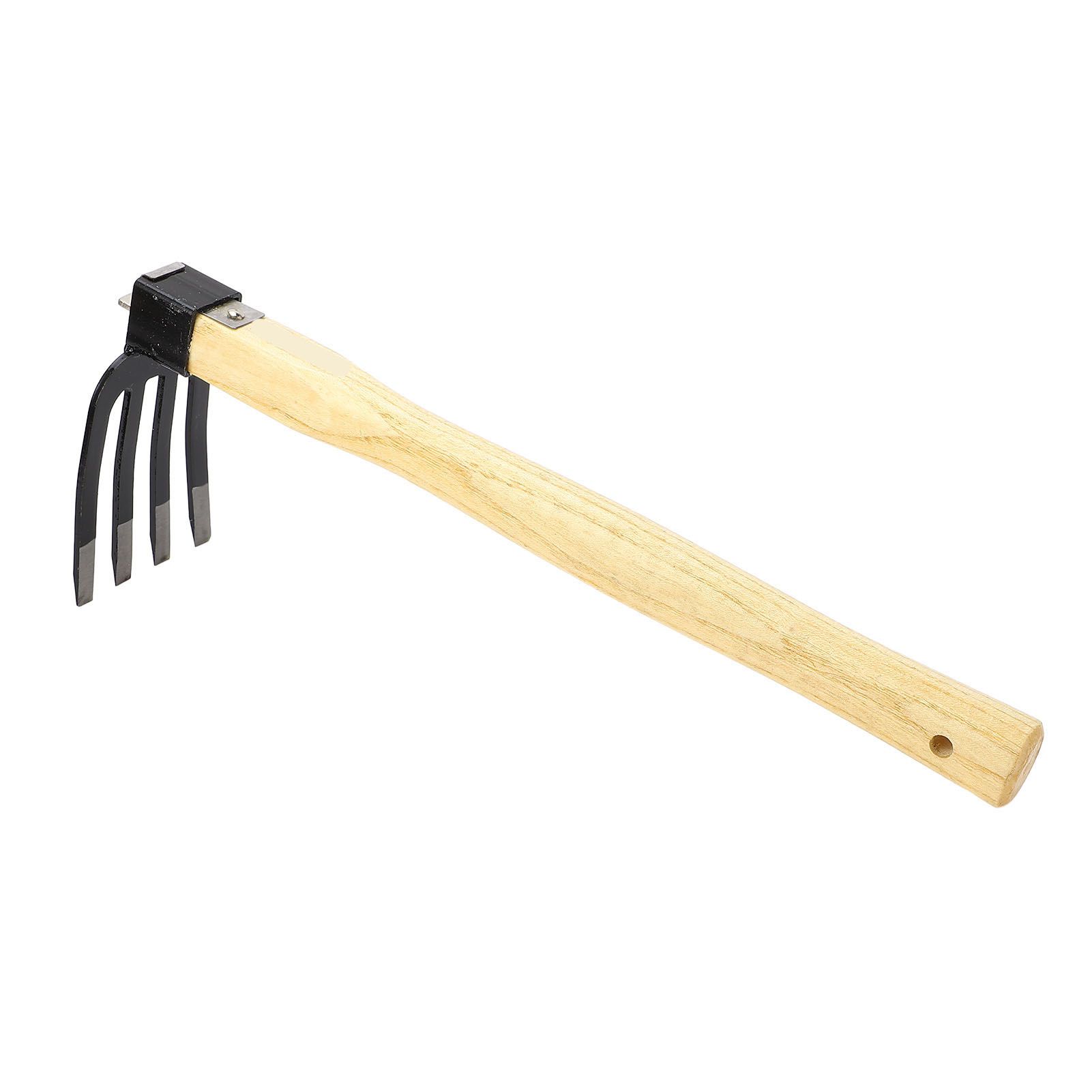 Ein Gartengerät, Das Hacke, Gabel, Rechen Und Spaten In Einem Vereint Und Über Einen Holzgriff Verfügt, Zum Aufbrechen Und Belüften Des Bodens.