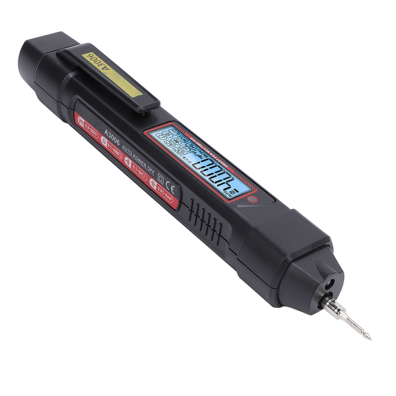 Stiftmultimeter Mit 4000 Zählern, Digitaltester, Neutral- Und Phasenerkennung, Gleich- Und Wechselspannungsmessung, Kapazitäts- Und Diodenprüfung