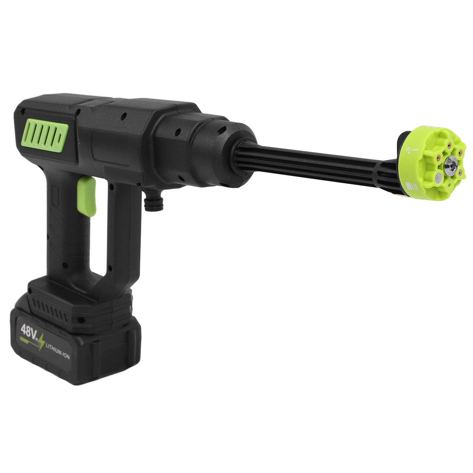 Kabelloser Hochdruckreiniger, Einstellbarer Wasserdruck Bis Zu 435 Psi, Tragbar Und Handlich, Mit Mehrzweckdüse, Eu-stecker 110-240 V.