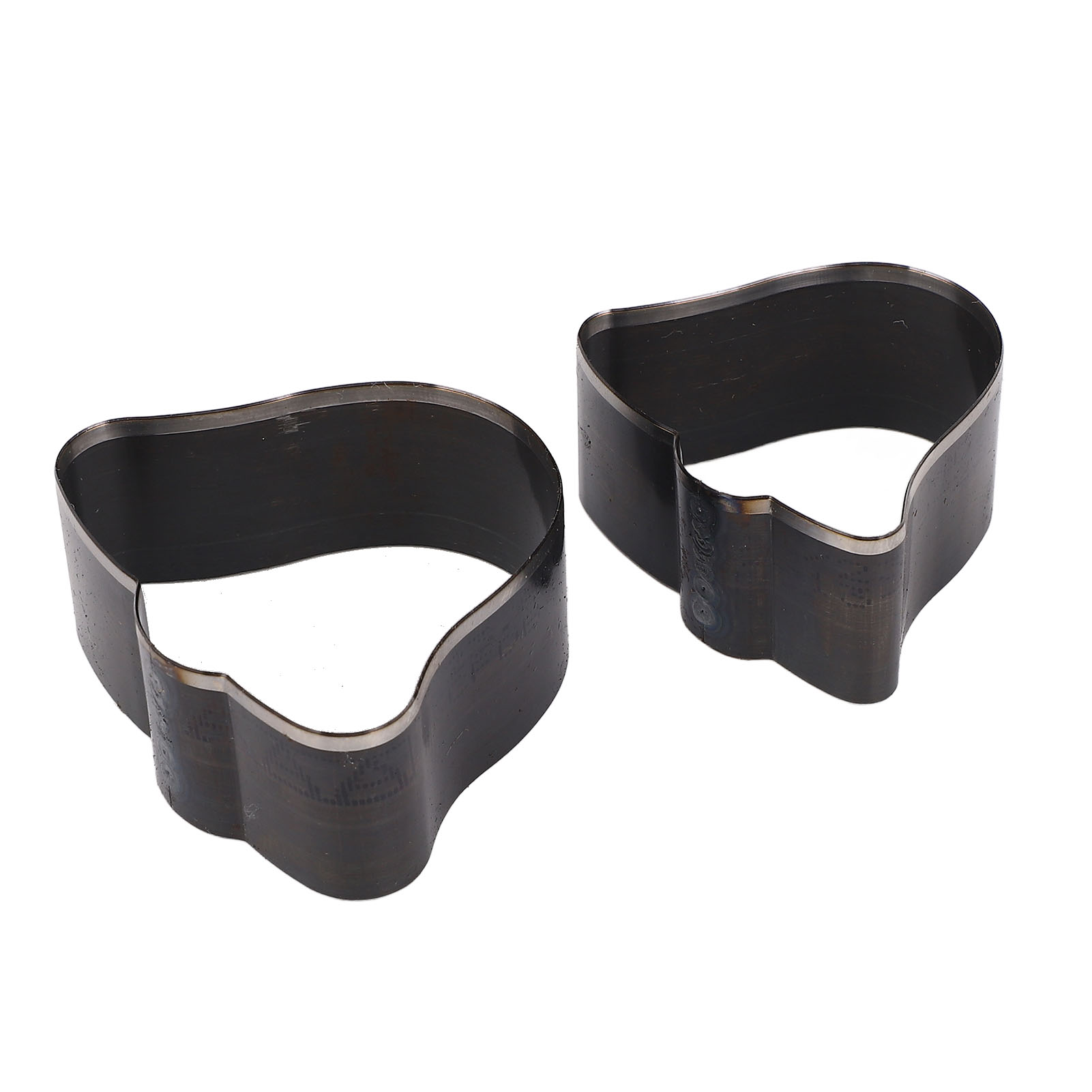 Set Aus 2 Glockenförmigen Lederstanzformen, 50 X 57 X 23 Mm Und 43 X 47 X 23 Mm, Aus Legiertem Stahl, Für Kreative Hobbys.