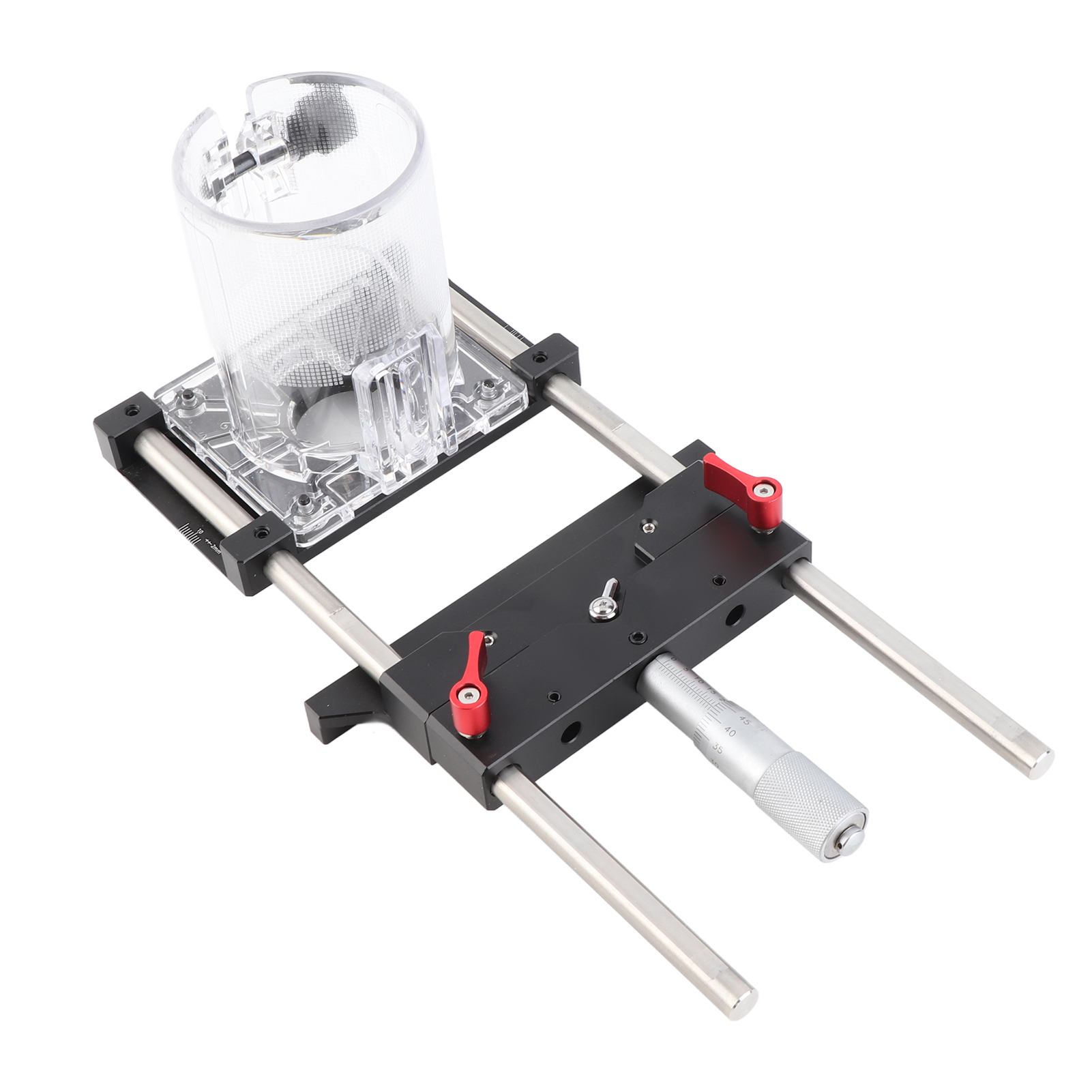 Professionelle Schneidführung Aus Aluminiumlegierung, Vielseitiges Werkzeug Für Die Holzbearbeitung, Mit Hochpräziser Gravurskala, Kompatibel Mit 65-mm-oberfräsen.