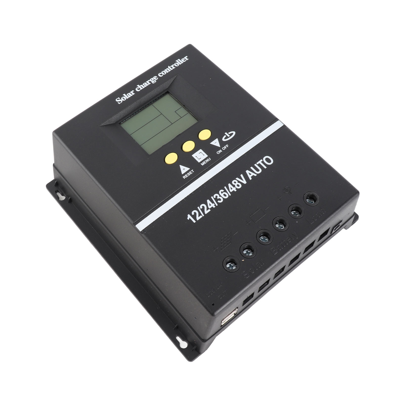 Mppt 80a Solar-laderegler 12v 24v 36v 48v Mit Lcd-display, 2 Usb-ladeanschlüssen
