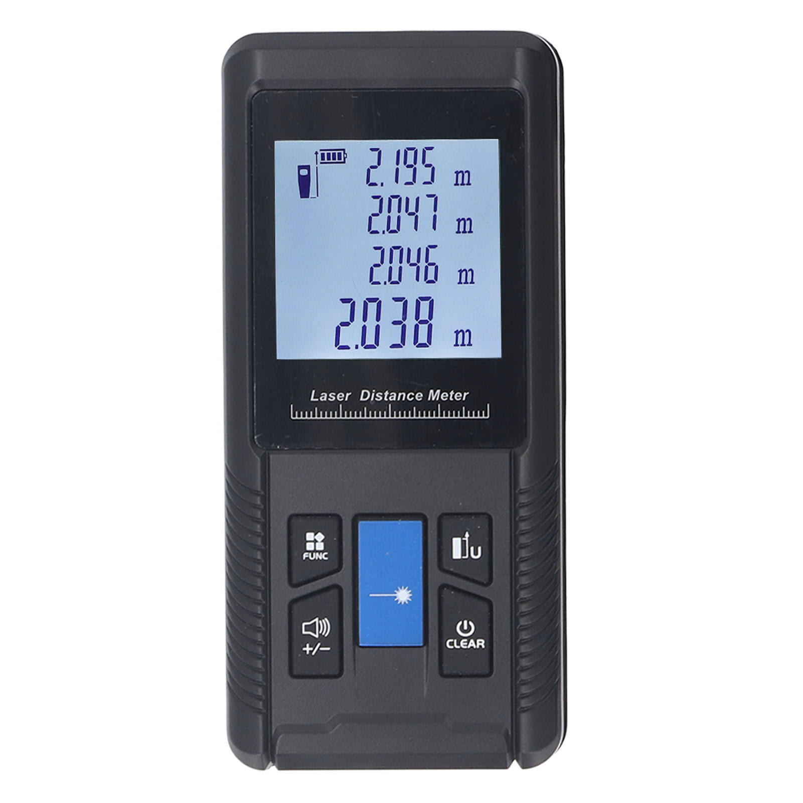 Tragbarer Digitaler Entfernungsmesser, 50 M Reichweite, Flächen- Und Volumenberechnung, Schutzart Ip54.