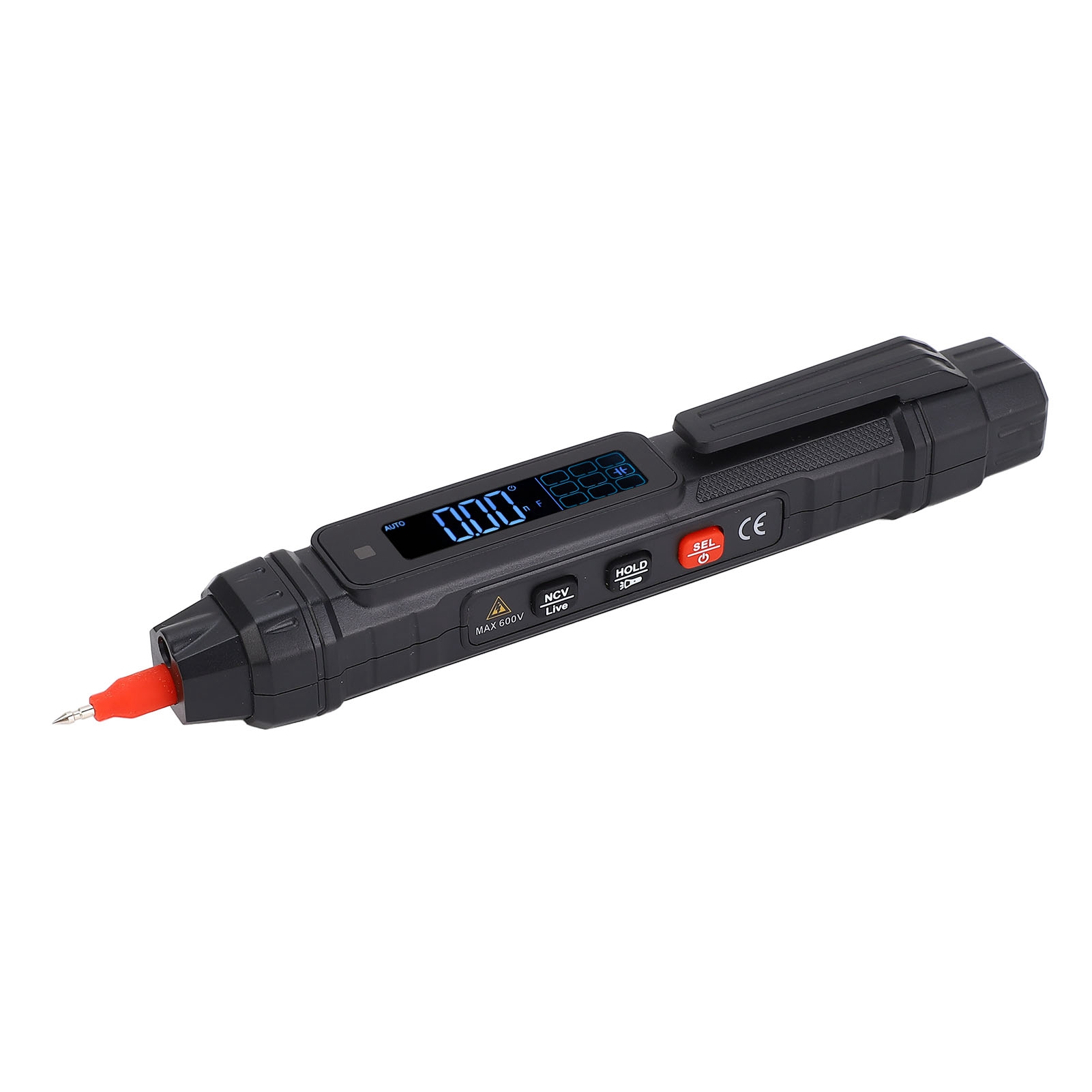 Digitales Stiftmultimeter, Wechsel-/gleichspannungsprüfer, Widerstands-, Kondensator-, Frequenz- Und Durchgangsprüfer Mit Farbanzeige.