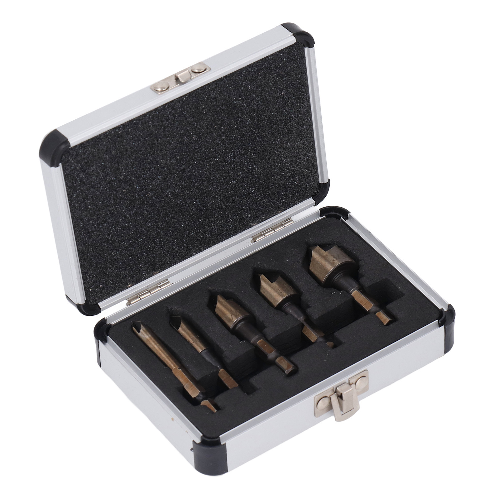 Set Aus 5 Senkbohrern Mit 5 Schneiden (1/4 Zoll, 3/8 Zoll, 1/2 Zoll, 5/8 Zoll, 3/4 Zoll) Mit 1/4-zoll-sechskantschaft Für Holz Und Metall.