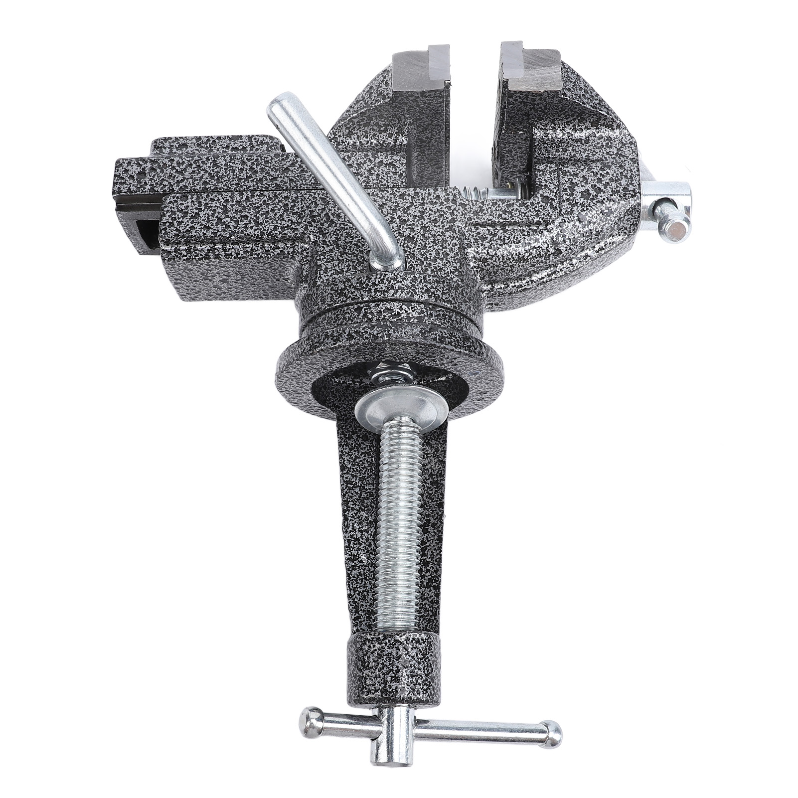 Schraubstock, Backenbreite: 60 Mm, Öffnung: 65 Mm, Spannbereich: 62 Mm, 360° Drehbarer Sockel, Tischmontage.