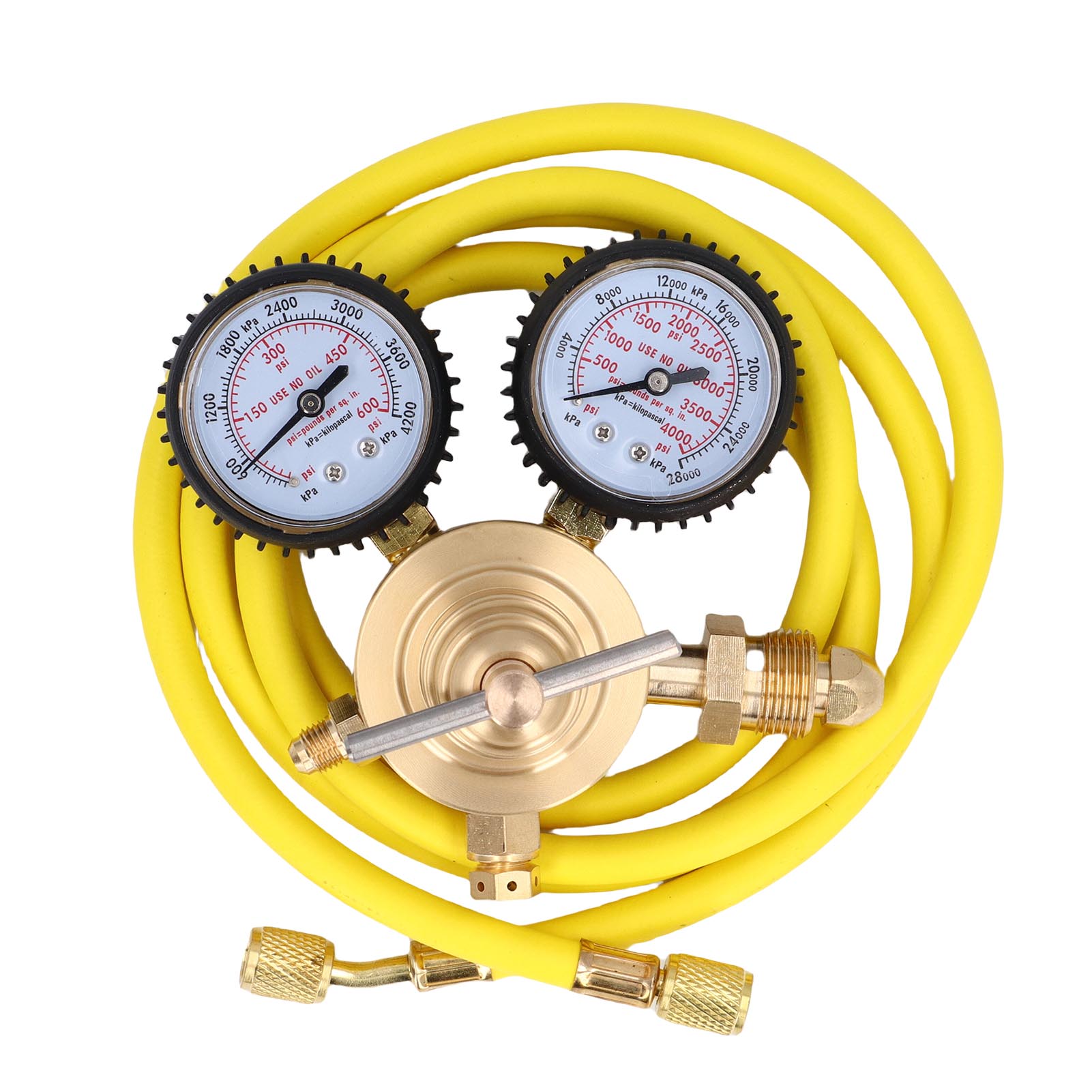 Cga580 Stickstoffregler, 0-600 Psi Eingang, 1/4 Zoll Außengewinde Ausgang, Stickstoff-gasregler Aus Messing Mit 60 Zoll Schlauch.